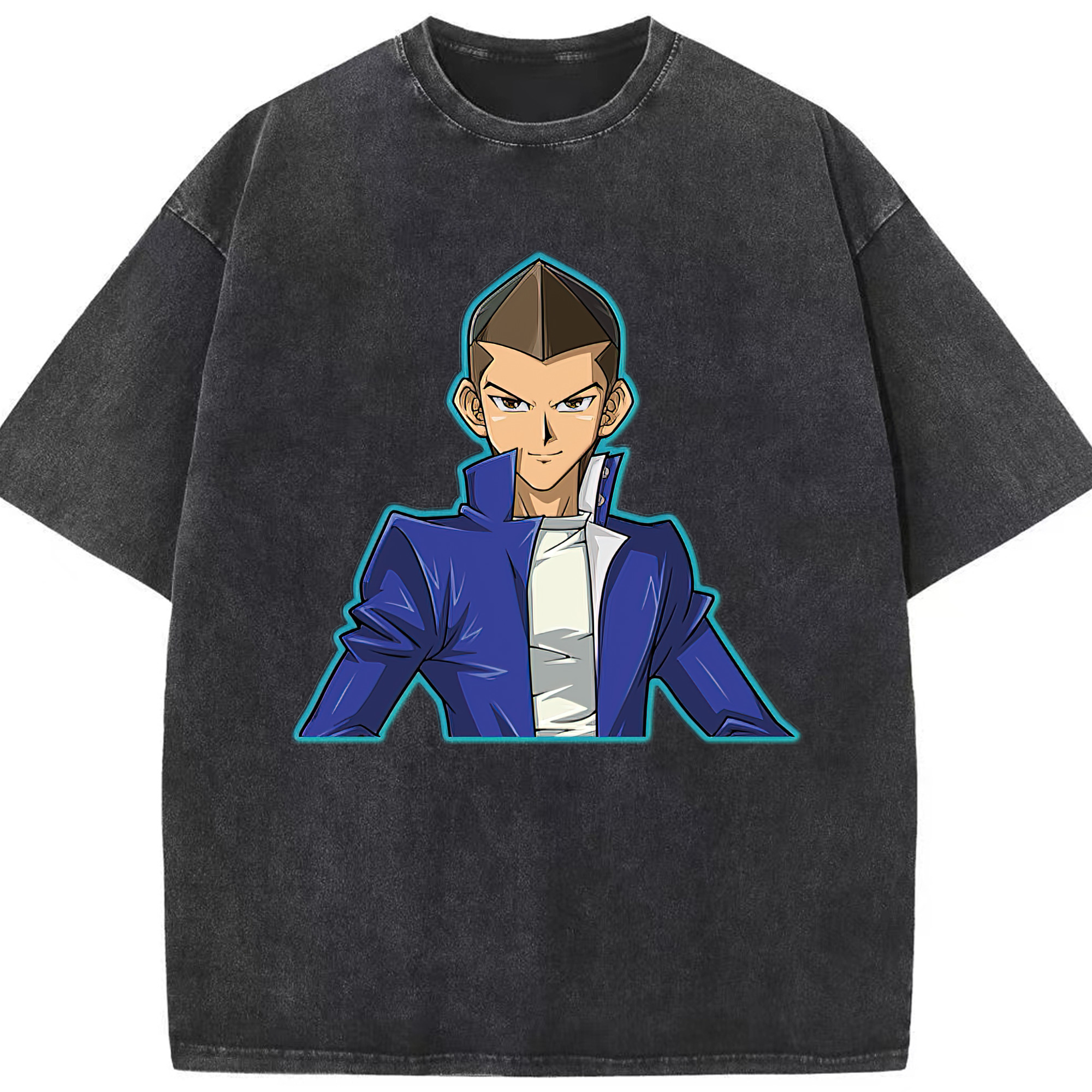 （画像用） 遊☆戯☆王 Yu-Gi-Oh! 綿100% ヴィンテージ風 半袖Tシャツ（フロントプリント）