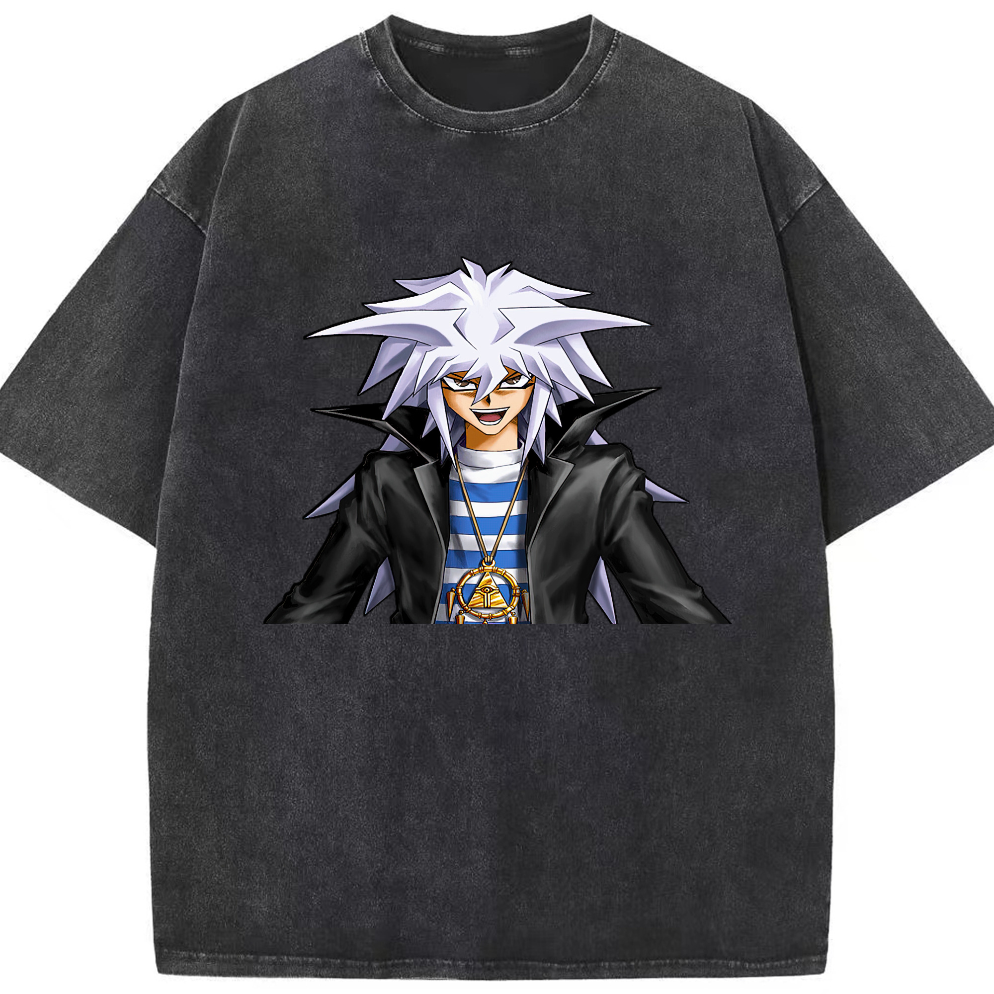 （画像用） 遊☆戯☆王 Yu-Gi-Oh! 綿100% ヴィンテージ風 半袖Tシャツ（フロントプリント）