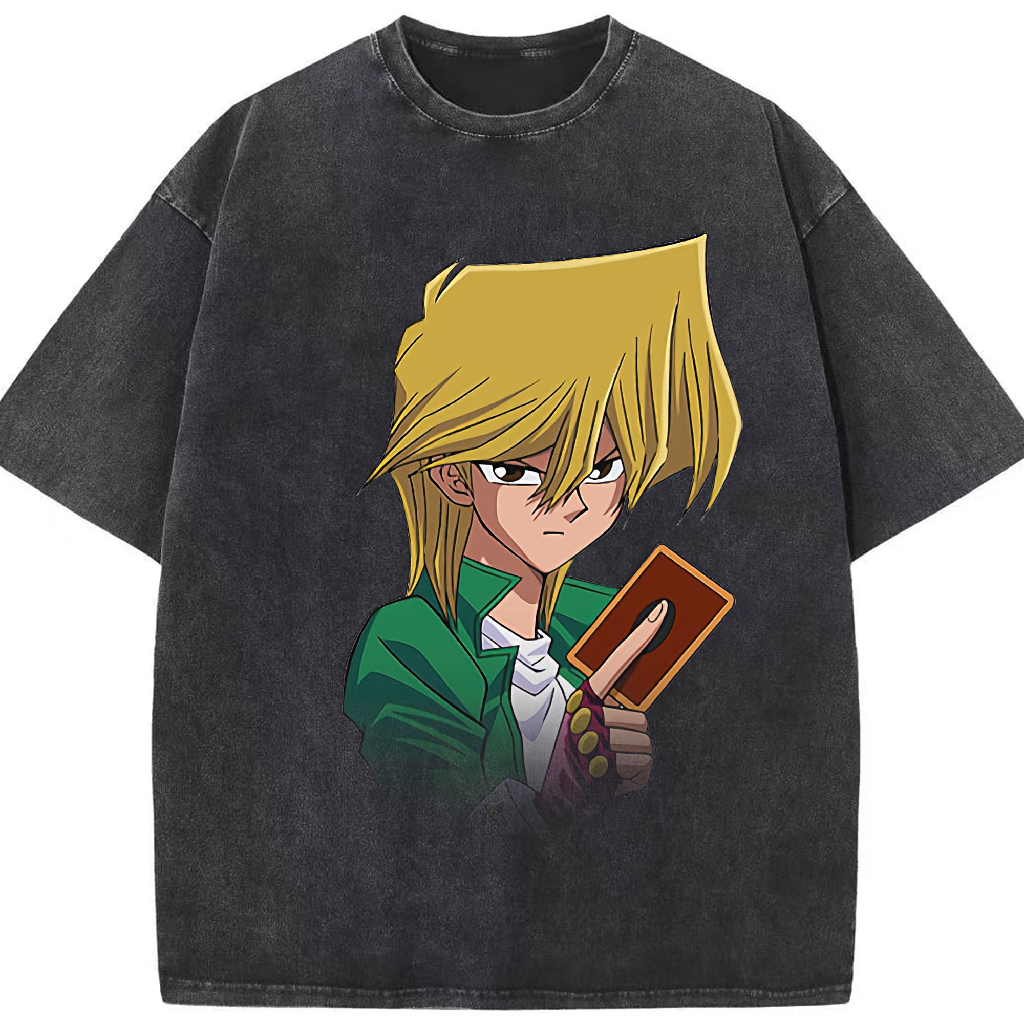 （画像用） 遊☆戯☆王 Yu-Gi-Oh! 綿100% ヴィンテージ風 半袖Tシャツ（フロントプリント）