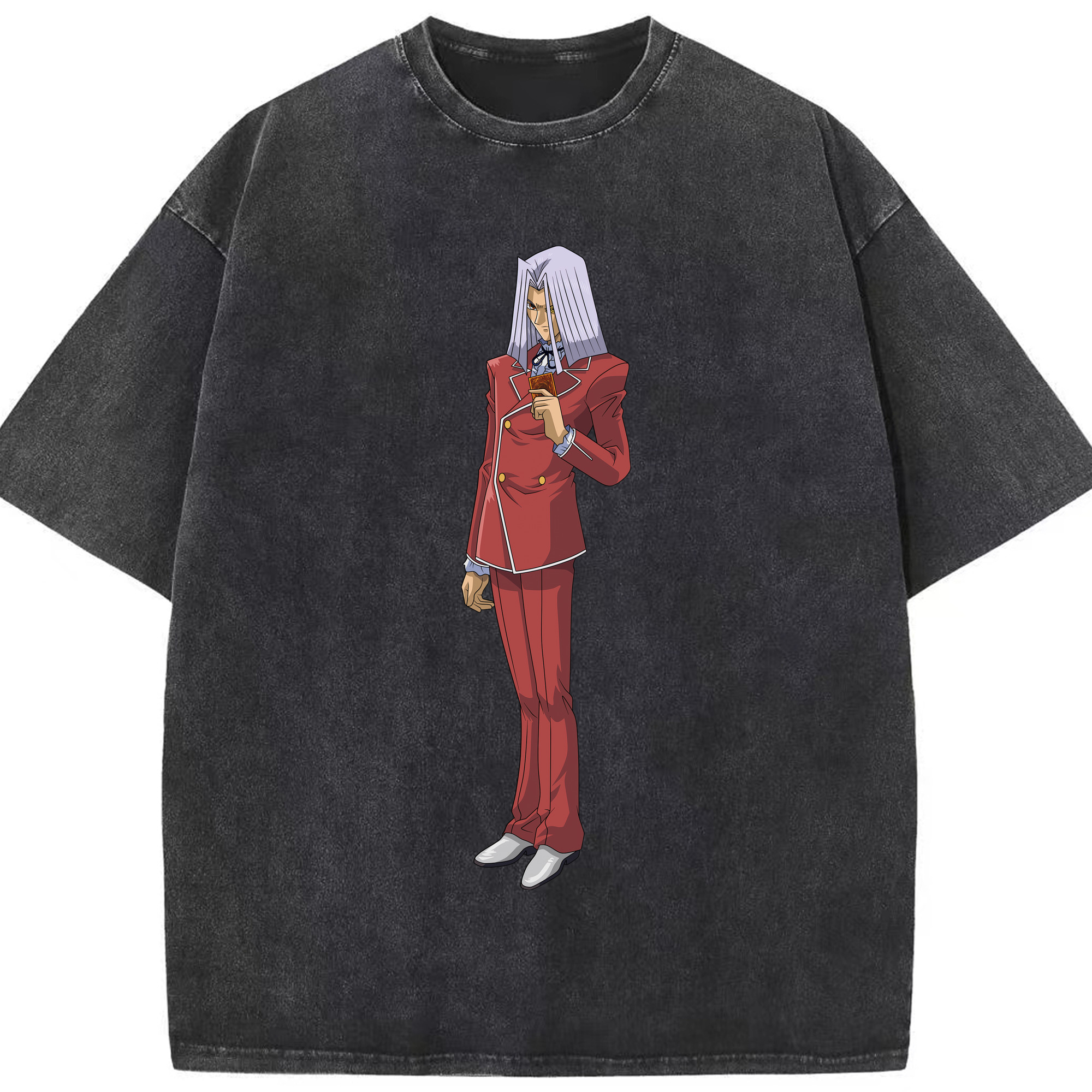 （画像用） 遊☆戯☆王 Yu-Gi-Oh! 綿100% ヴィンテージ風 半袖Tシャツ（フロントプリント）