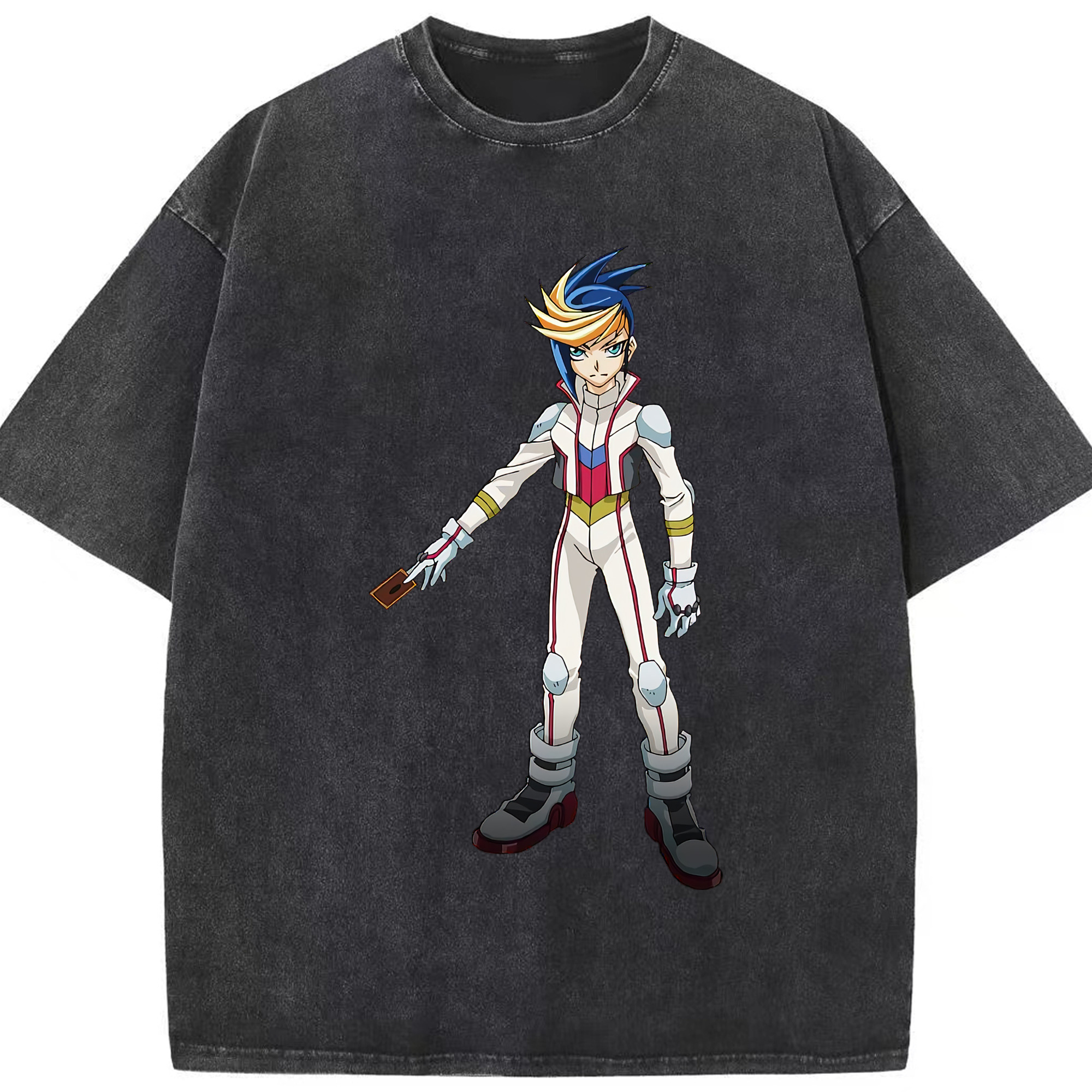 （画像用） 遊☆戯☆王 Yu-Gi-Oh! 綿100% ヴィンテージ風 半袖Tシャツ（フロントプリント）