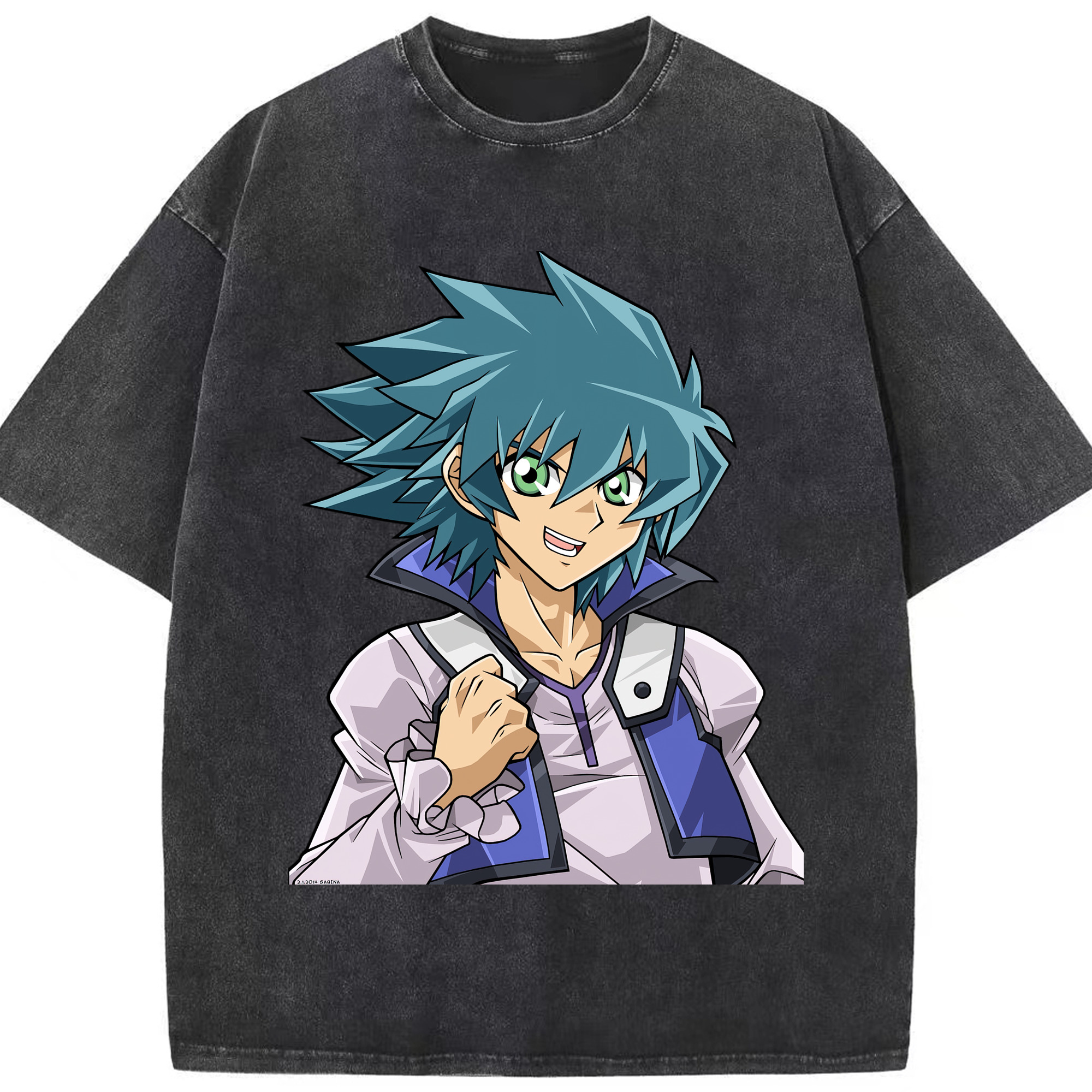 （画像用） 遊☆戯☆王 Yu-Gi-Oh! 綿100% ヴィンテージ風 半袖Tシャツ（フロントプリント）