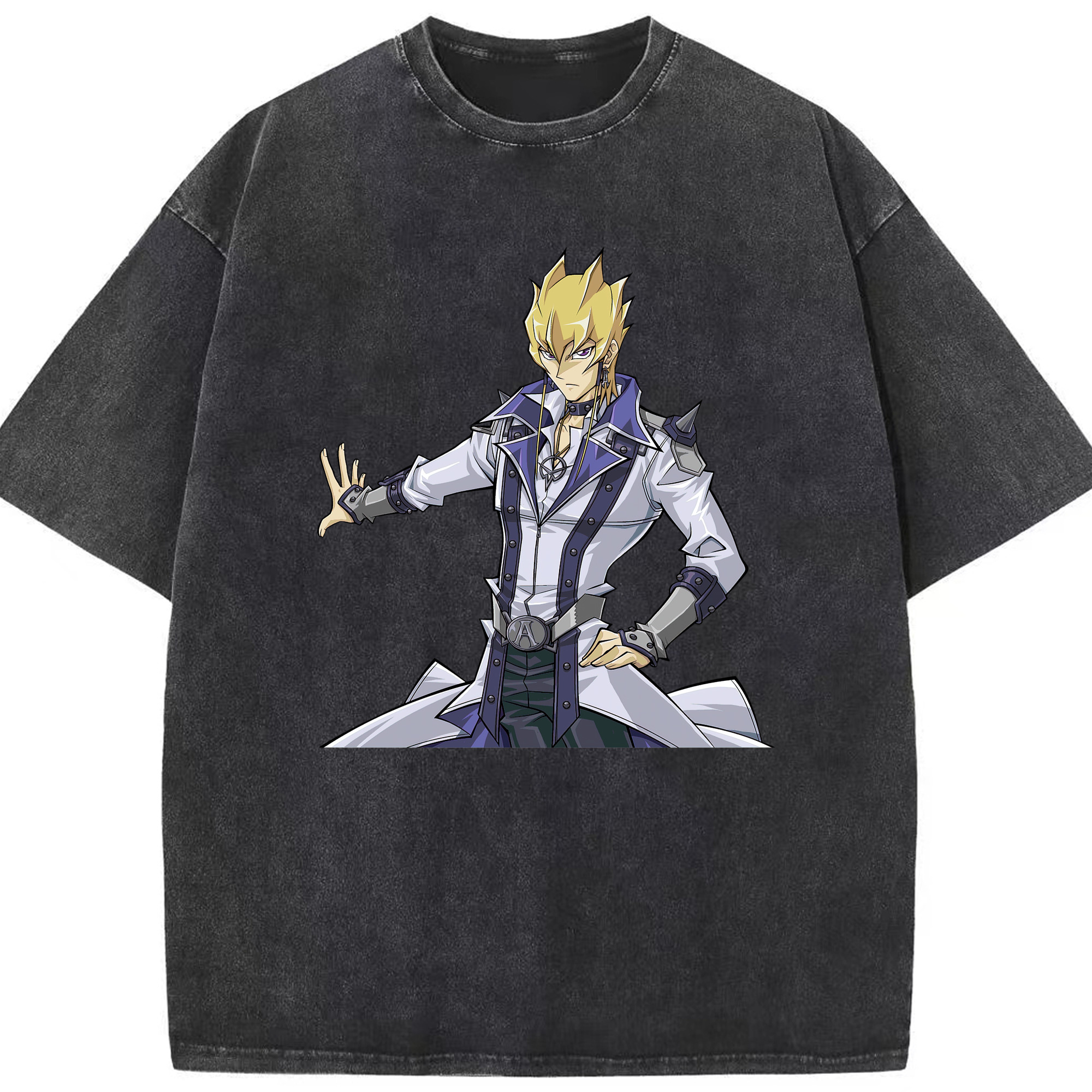 （画像用） 遊☆戯☆王 Yu-Gi-Oh! 綿100% ヴィンテージ風 半袖Tシャツ（フロントプリント）