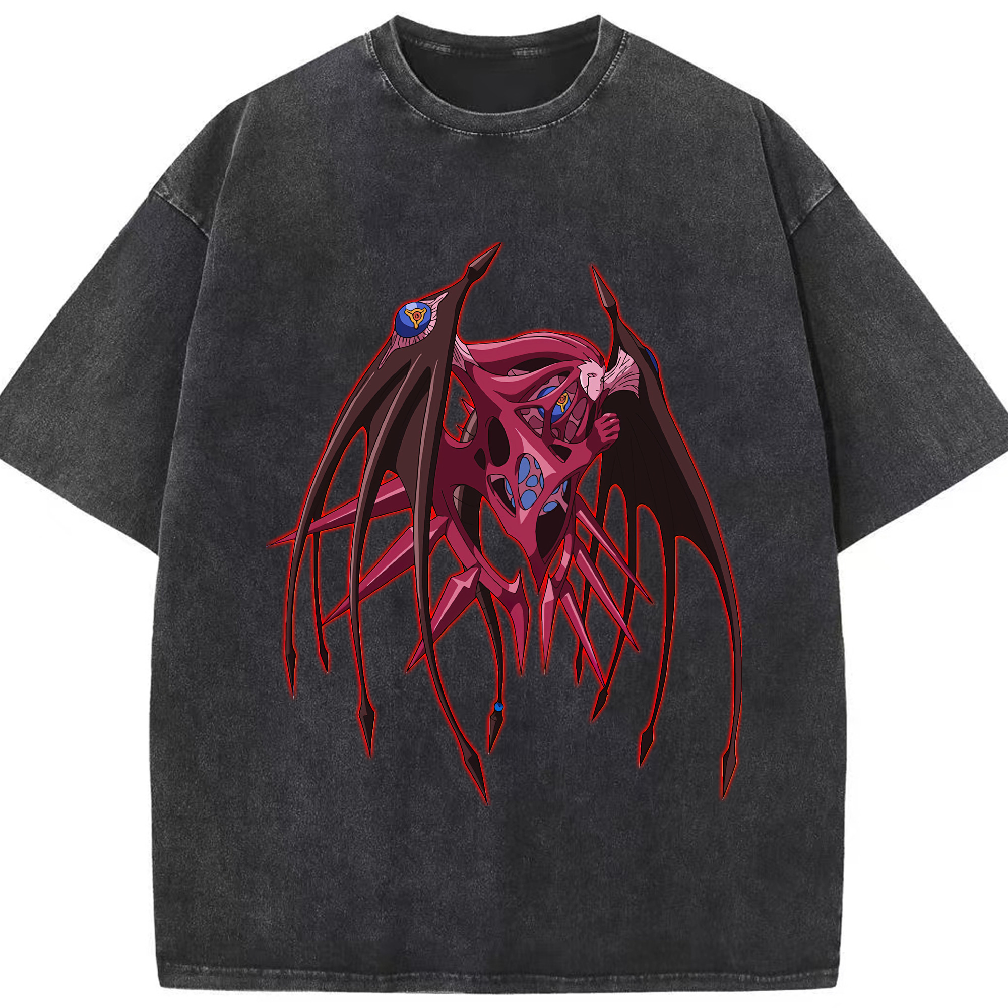 （画像用） 遊☆戯☆王 Yu-Gi-Oh! 綿100% ヴィンテージ風 半袖Tシャツ（フロントプリント）