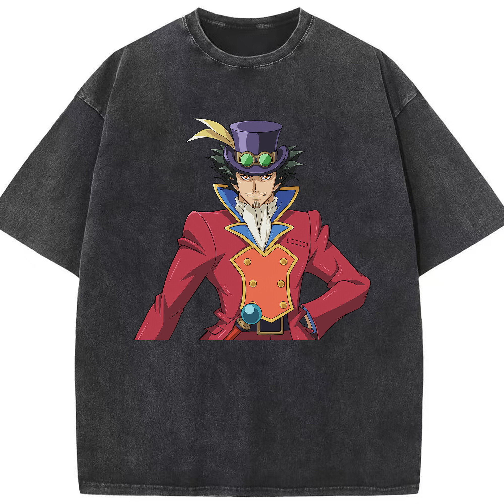 （画像用） 遊☆戯☆王 Yu-Gi-Oh! 綿100% ヴィンテージ風 半袖Tシャツ（フロントプリント）