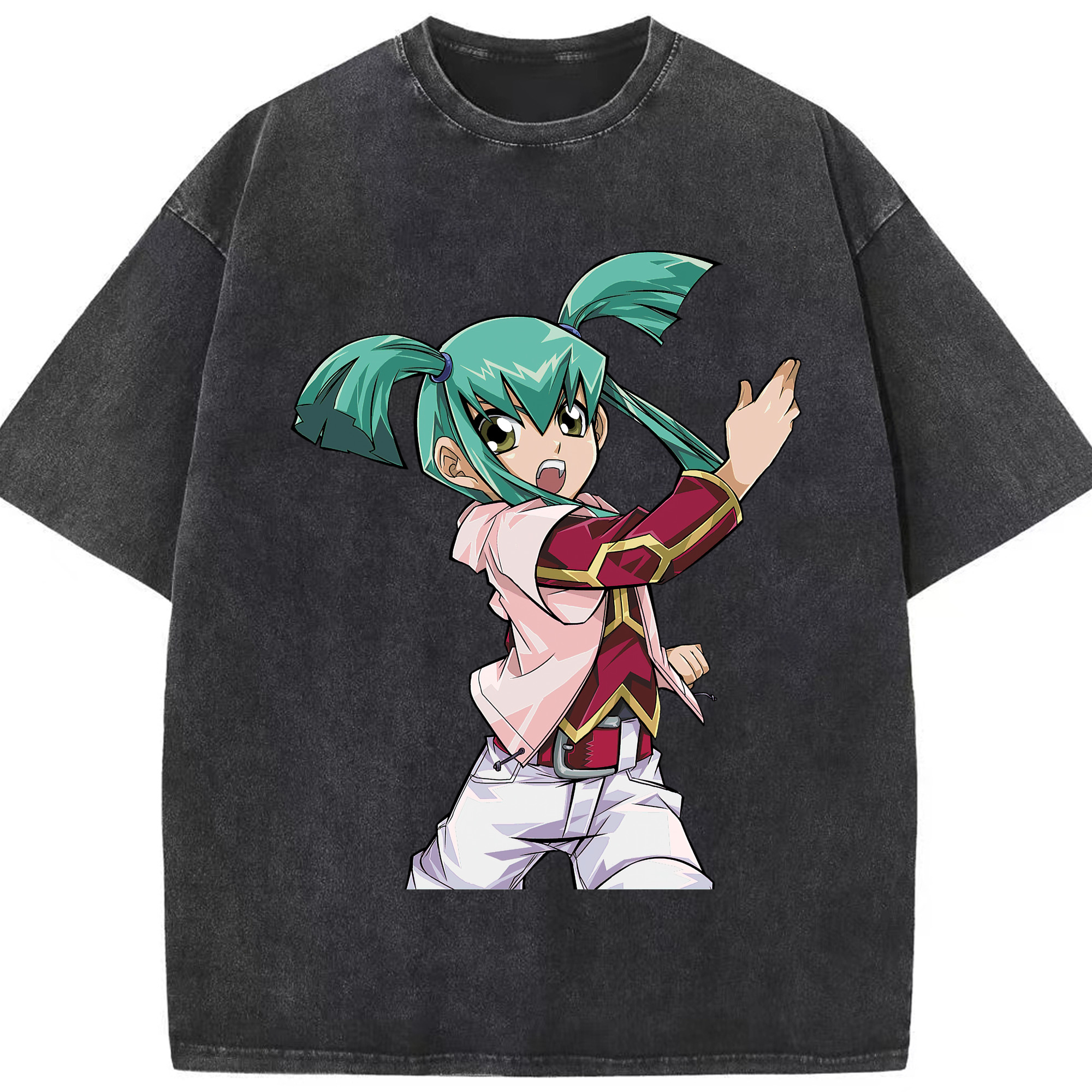 （画像用） 遊☆戯☆王 Yu-Gi-Oh! 綿100% ヴィンテージ風 半袖Tシャツ（フロントプリント）