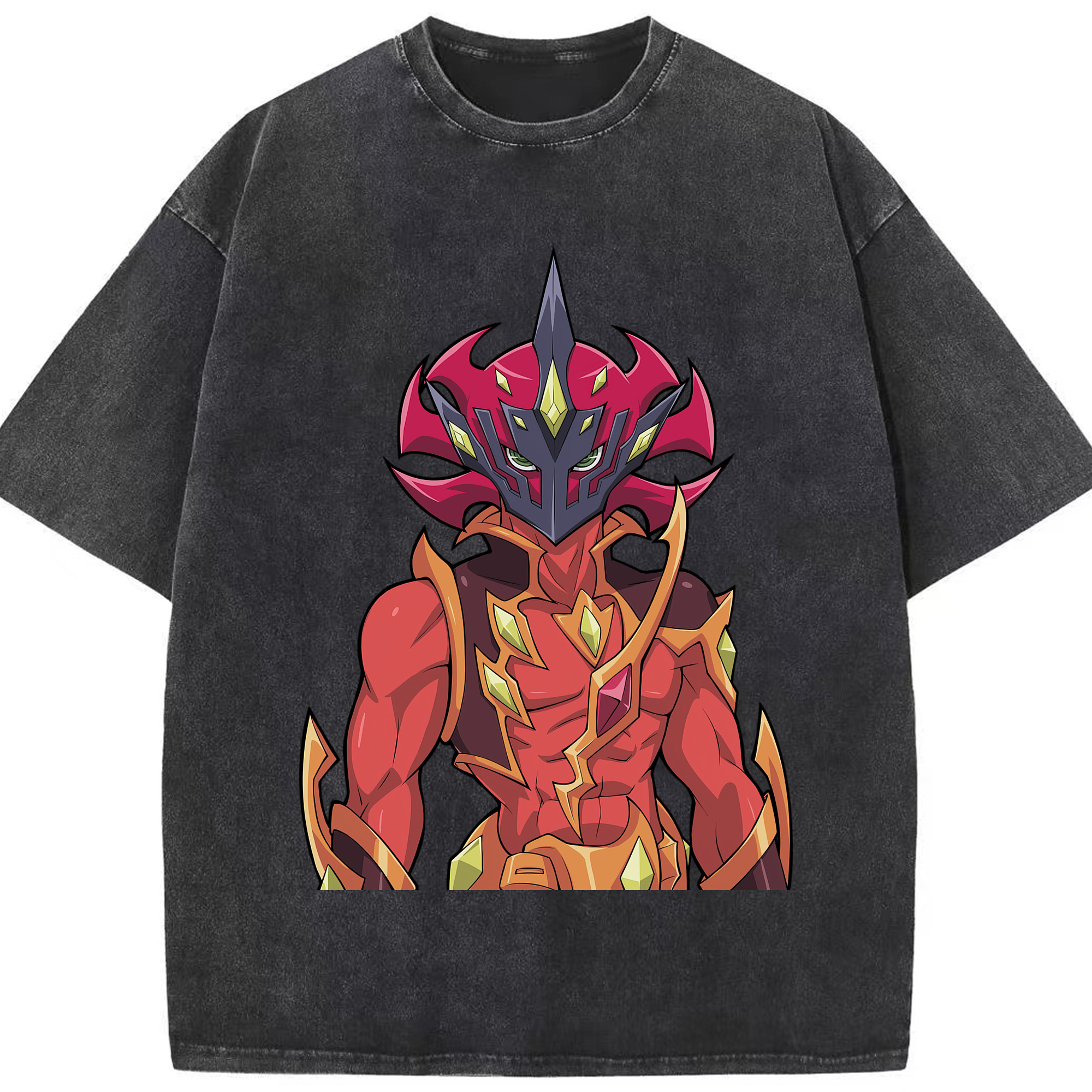（画像用） 遊☆戯☆王 Yu-Gi-Oh! 綿100% ヴィンテージ風 半袖Tシャツ（フロントプリント）