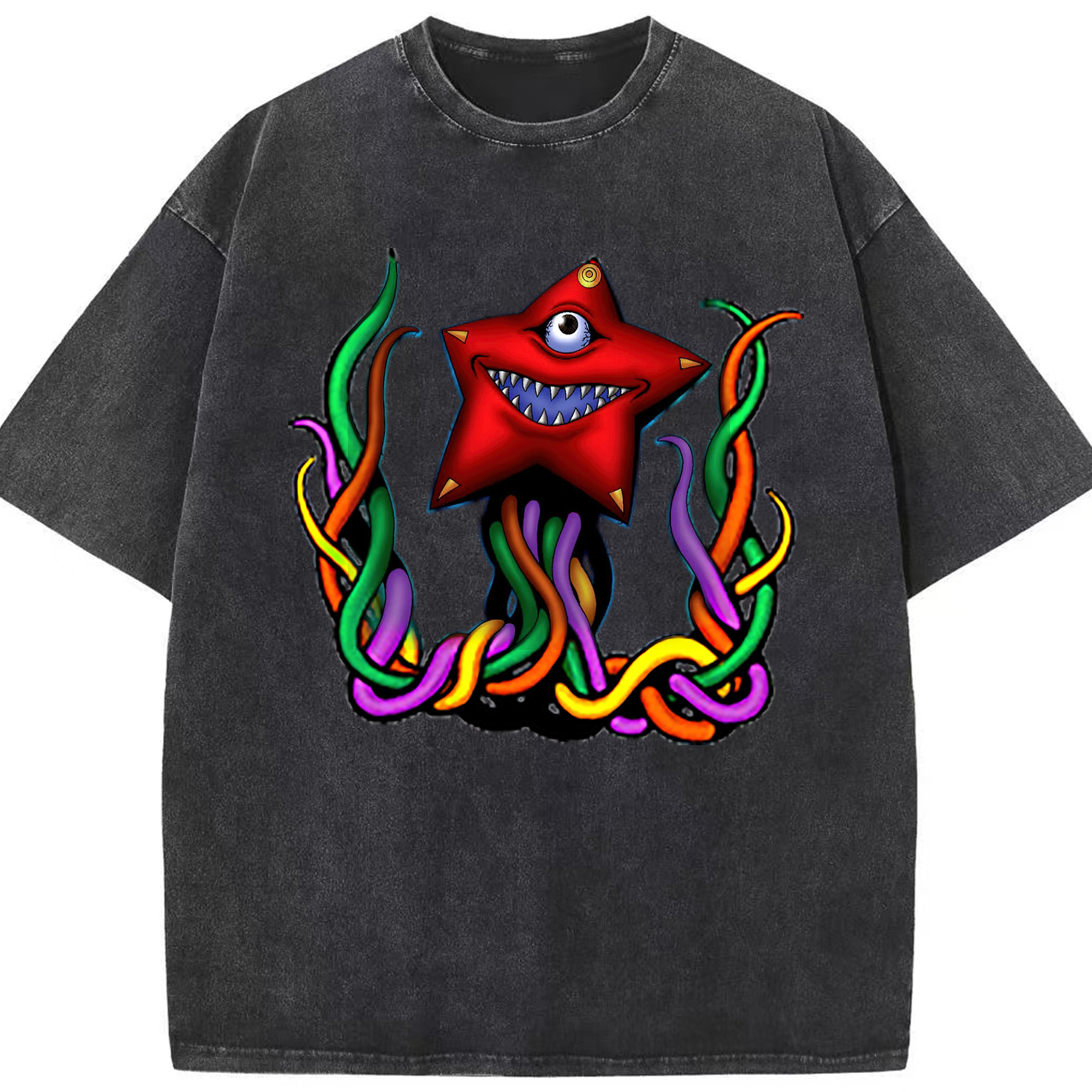 （画像用） 遊☆戯☆王 Yu-Gi-Oh! 綿100% ヴィンテージ風 半袖Tシャツ（フロントプリント）