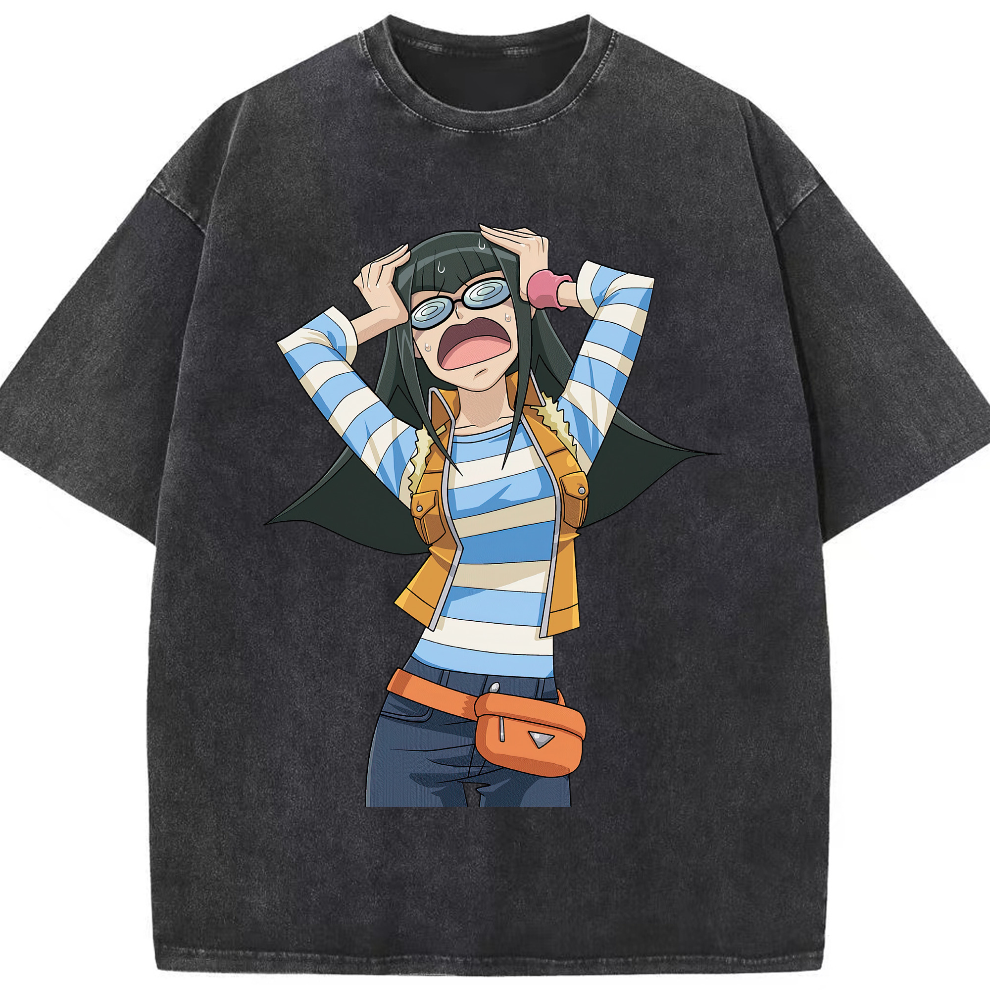 （画像用） 遊☆戯☆王 Yu-Gi-Oh! 綿100% ヴィンテージ風 半袖Tシャツ（フロントプリント）