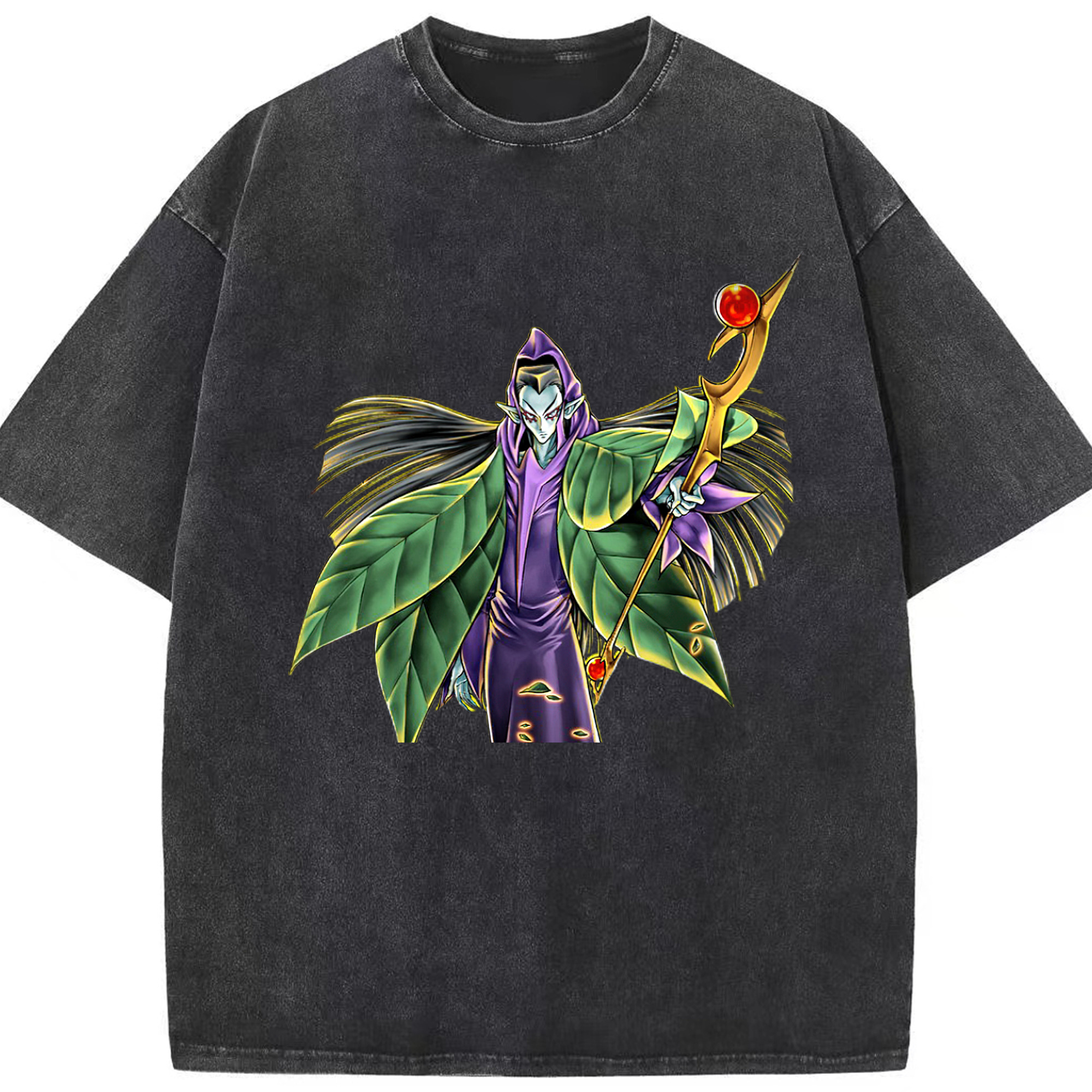 （画像用） 遊☆戯☆王 Yu-Gi-Oh! 綿100% ヴィンテージ風 半袖Tシャツ（フロントプリント）