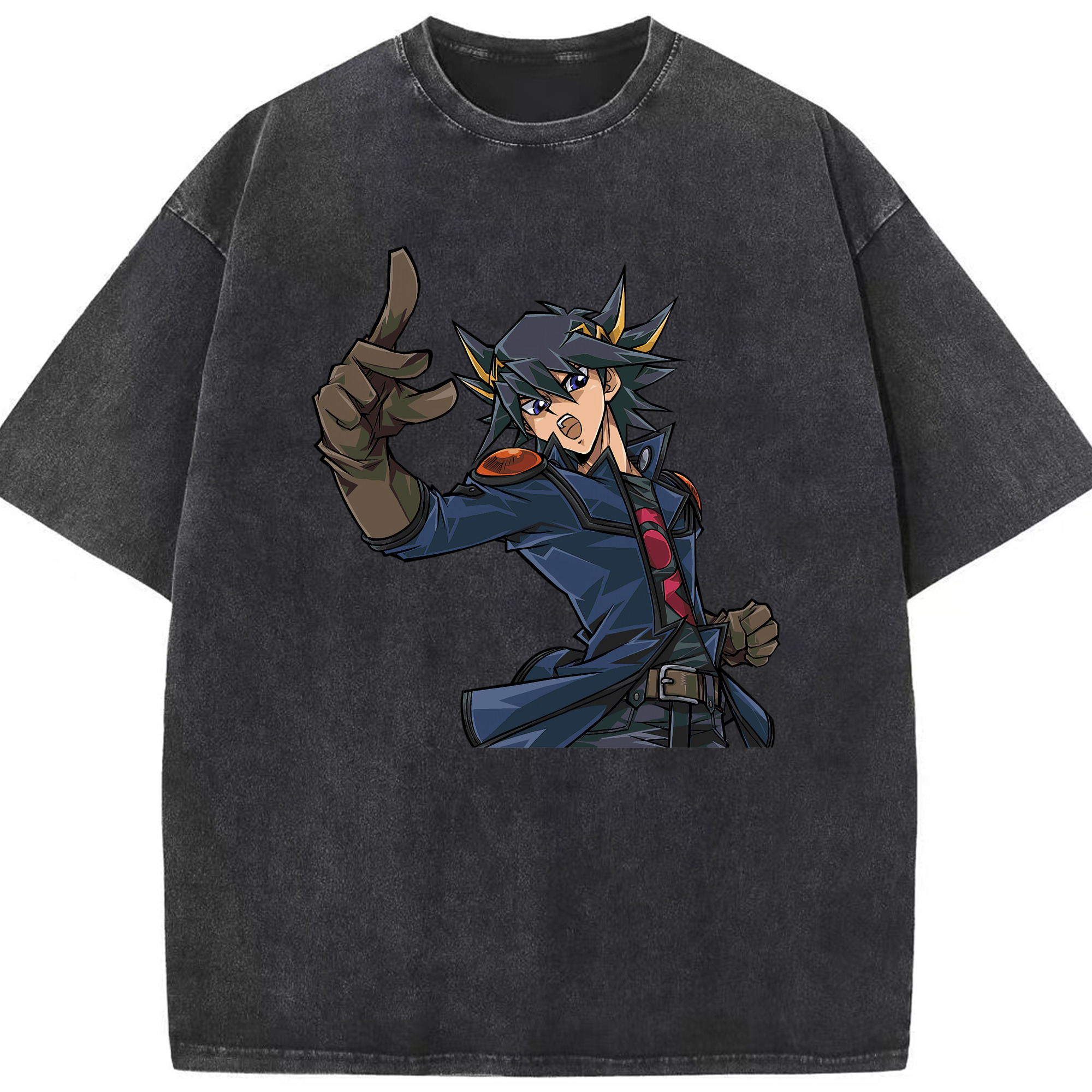 （画像用） 遊☆戯☆王 Yu-Gi-Oh! 綿100% ヴィンテージ風 半袖Tシャツ（フロントプリント）