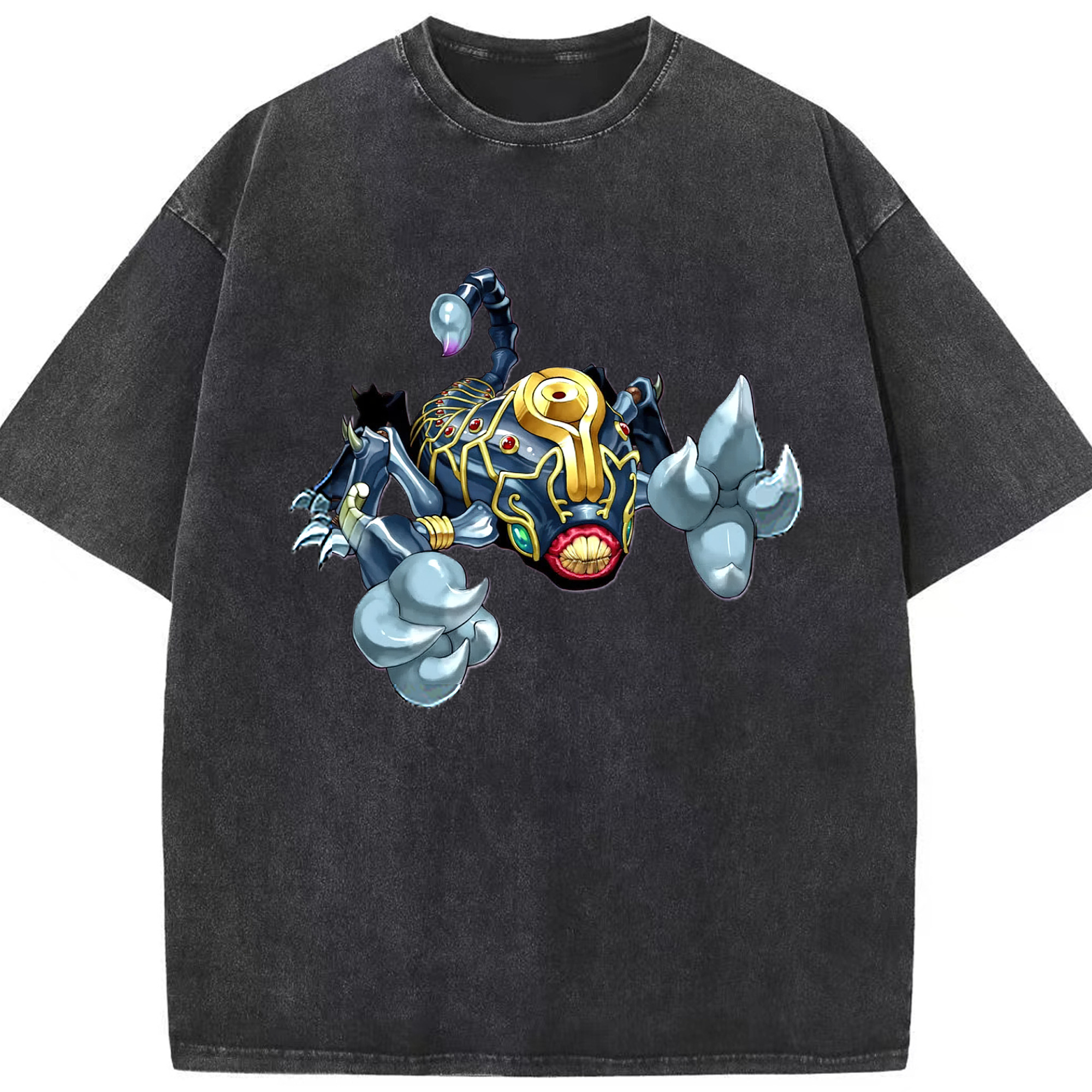 （画像用） 遊☆戯☆王 Yu-Gi-Oh! 綿100% ヴィンテージ風 半袖Tシャツ（フロントプリント）