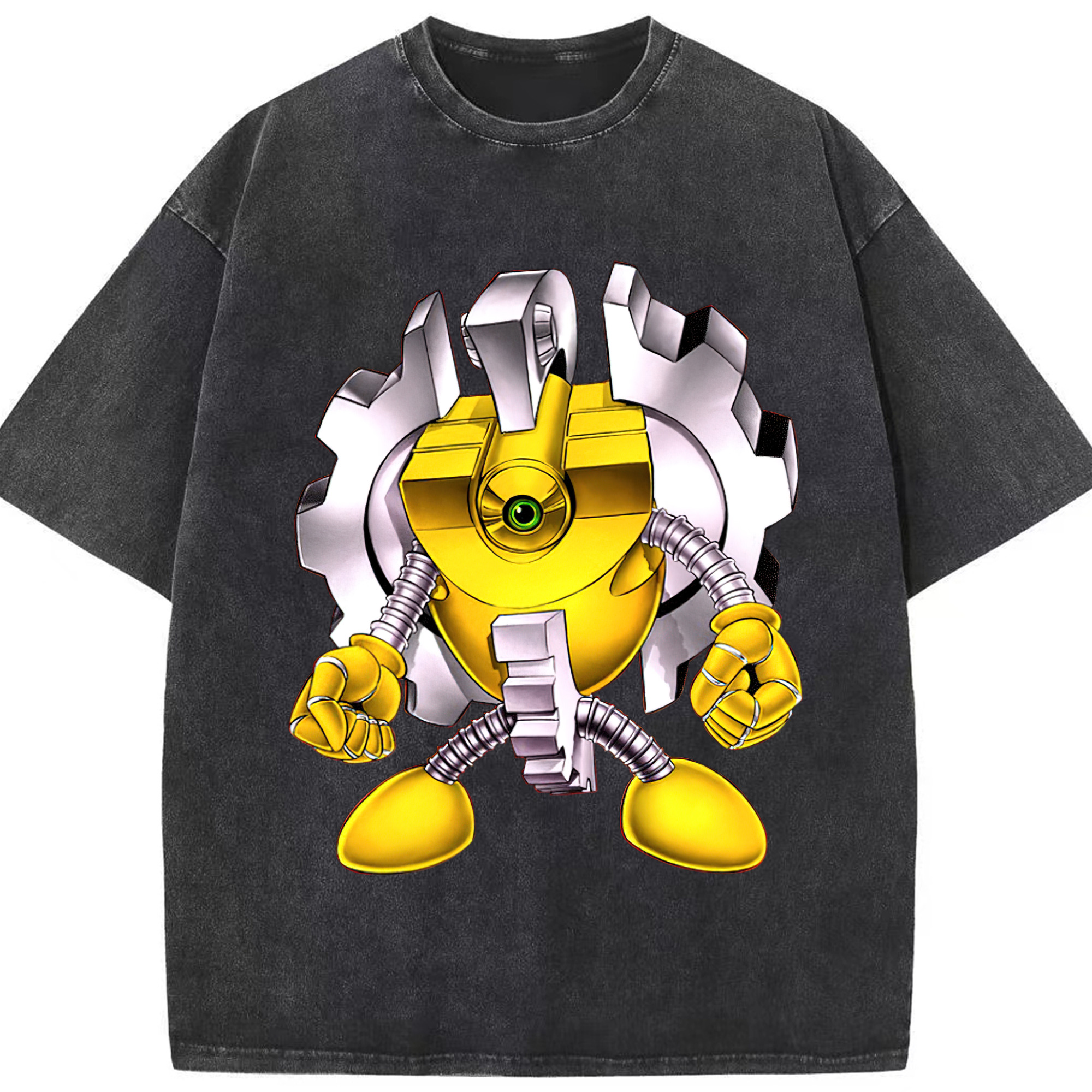 （画像用） 遊☆戯☆王 Yu-Gi-Oh! 綿100% ヴィンテージ風 半袖Tシャツ（フロントプリント）