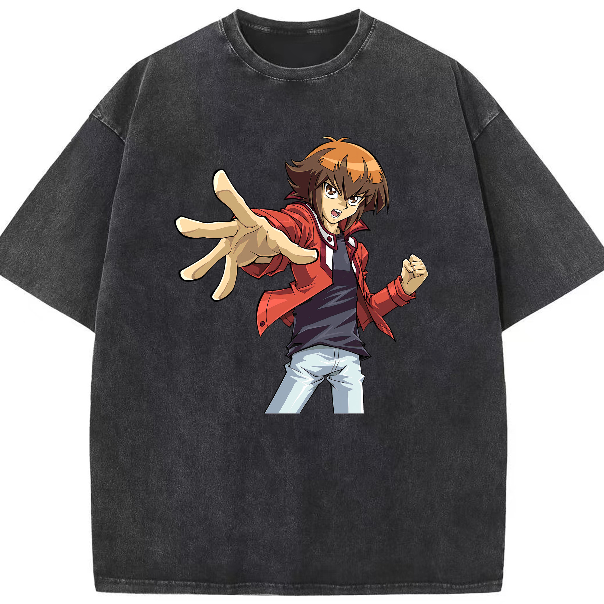 （画像用） 遊☆戯☆王 Yu-Gi-Oh! 綿100% ヴィンテージ風 半袖Tシャツ（フロントプリント）