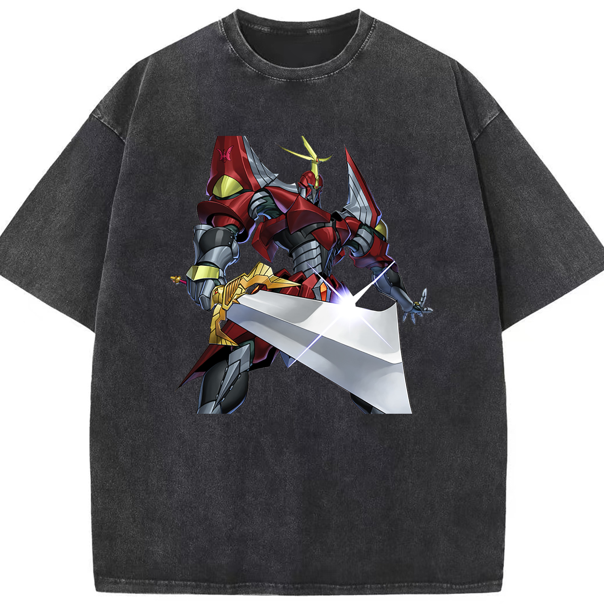 （画像用） 遊☆戯☆王 Yu-Gi-Oh! 綿100% ヴィンテージ風 半袖Tシャツ（フロントプリント）
