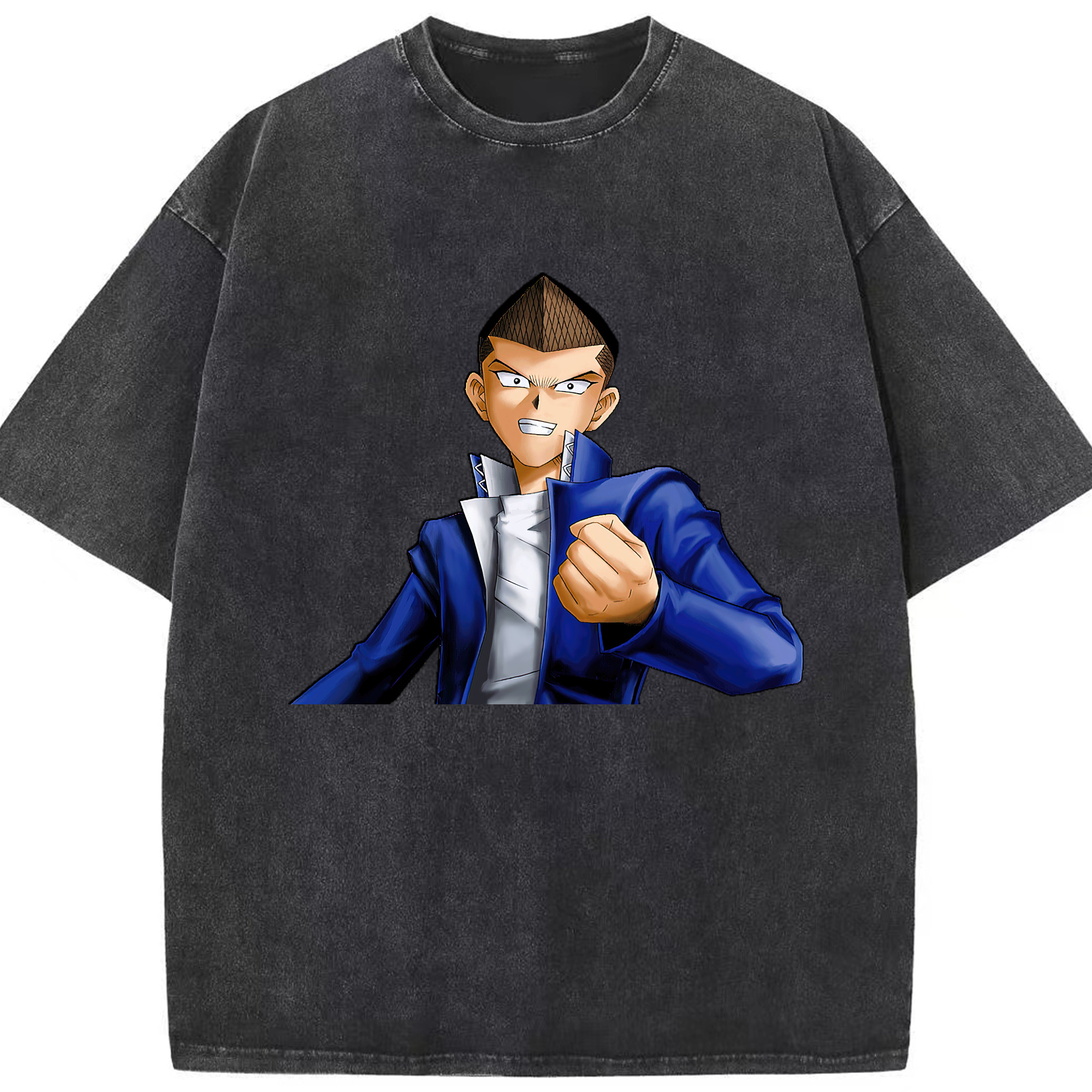 （画像用） 遊☆戯☆王 Yu-Gi-Oh! 綿100% ヴィンテージ風 半袖Tシャツ（フロントプリント）