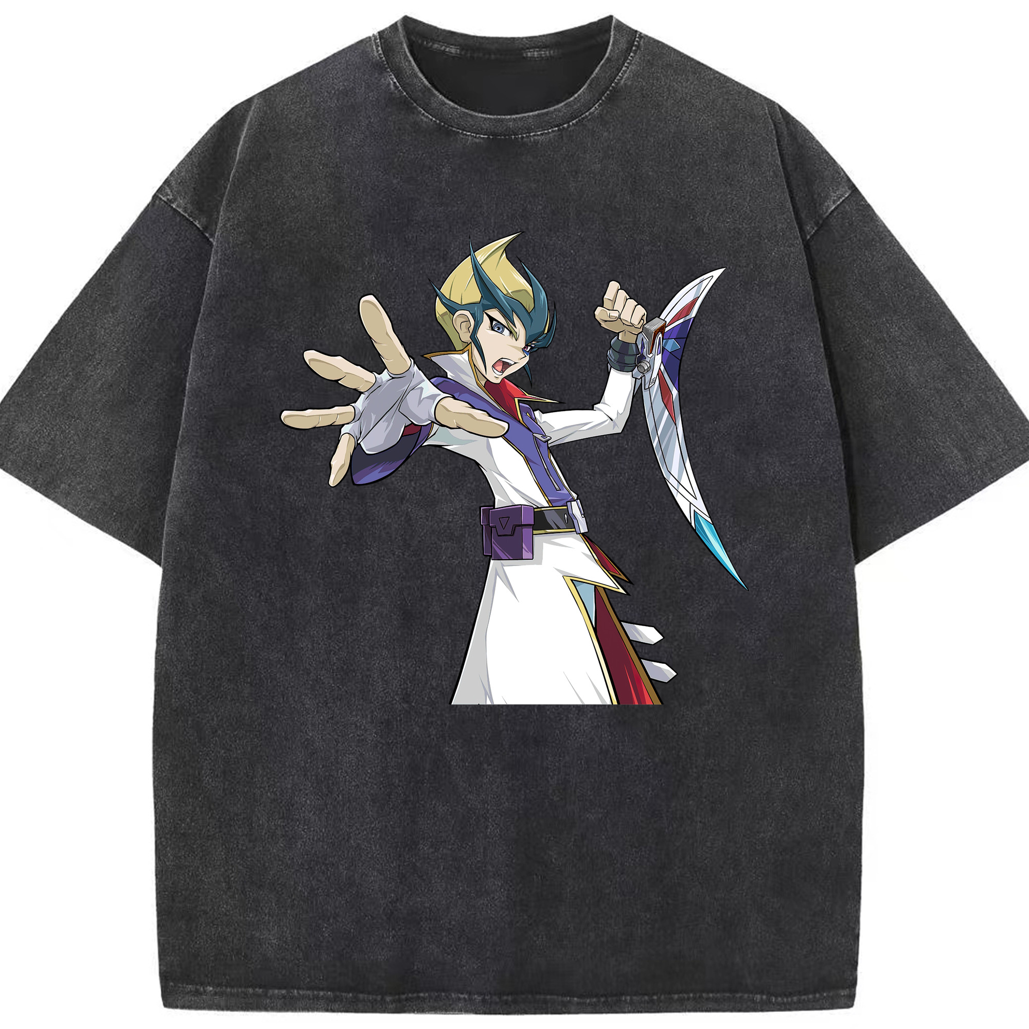 （画像用） 遊☆戯☆王 Yu-Gi-Oh! 綿100% ヴィンテージ風 半袖Tシャツ（フロントプリント）