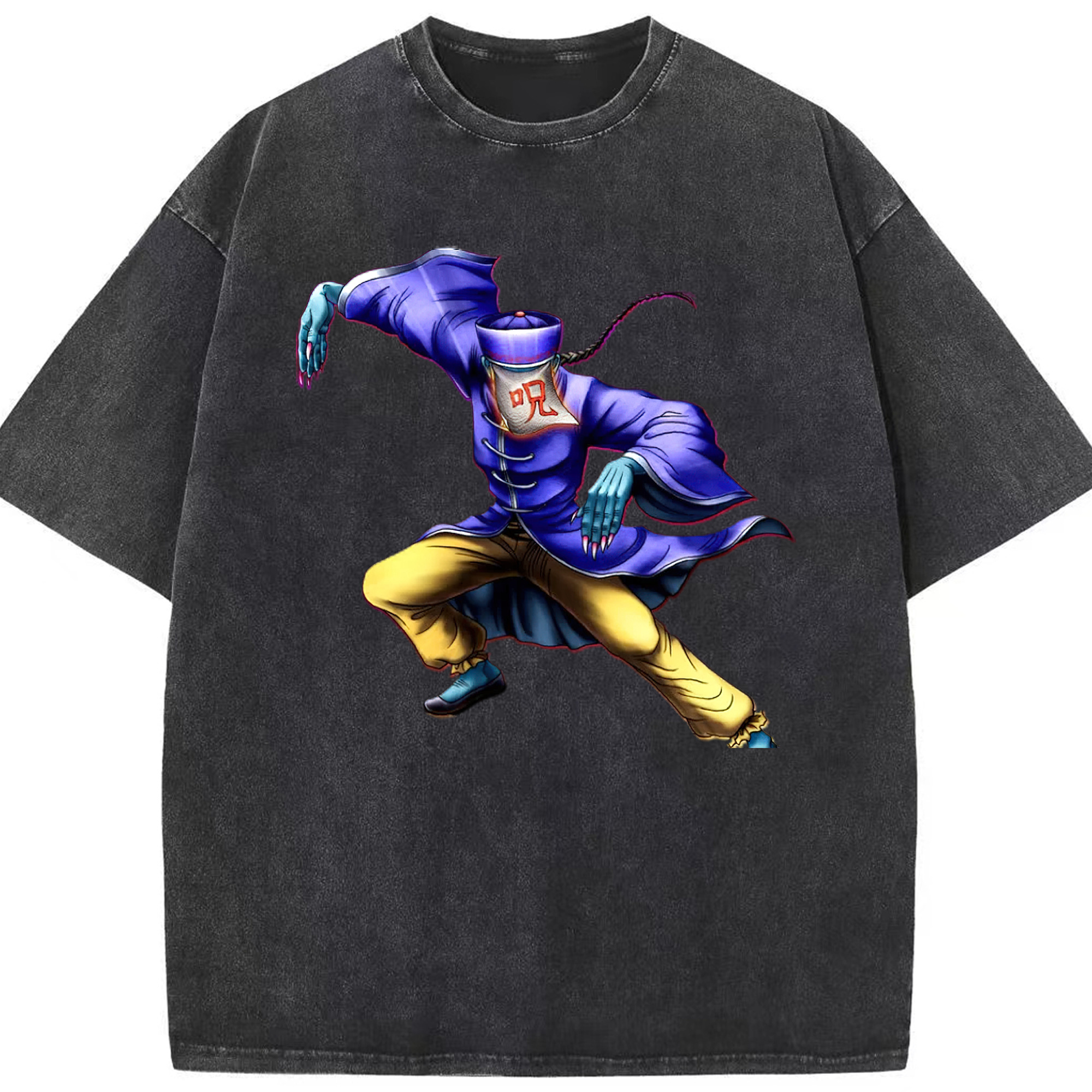 （画像用） 遊☆戯☆王 Yu-Gi-Oh! 綿100% ヴィンテージ風 半袖Tシャツ（フロントプリント）