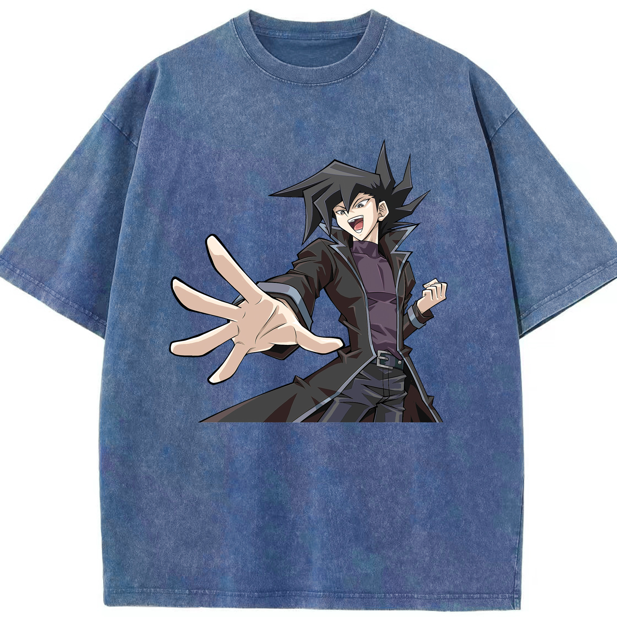 （画像用） 遊☆戯☆王 Yu-Gi-Oh! 綿100% ヴィンテージ風 半袖Tシャツ（フロントプリント）