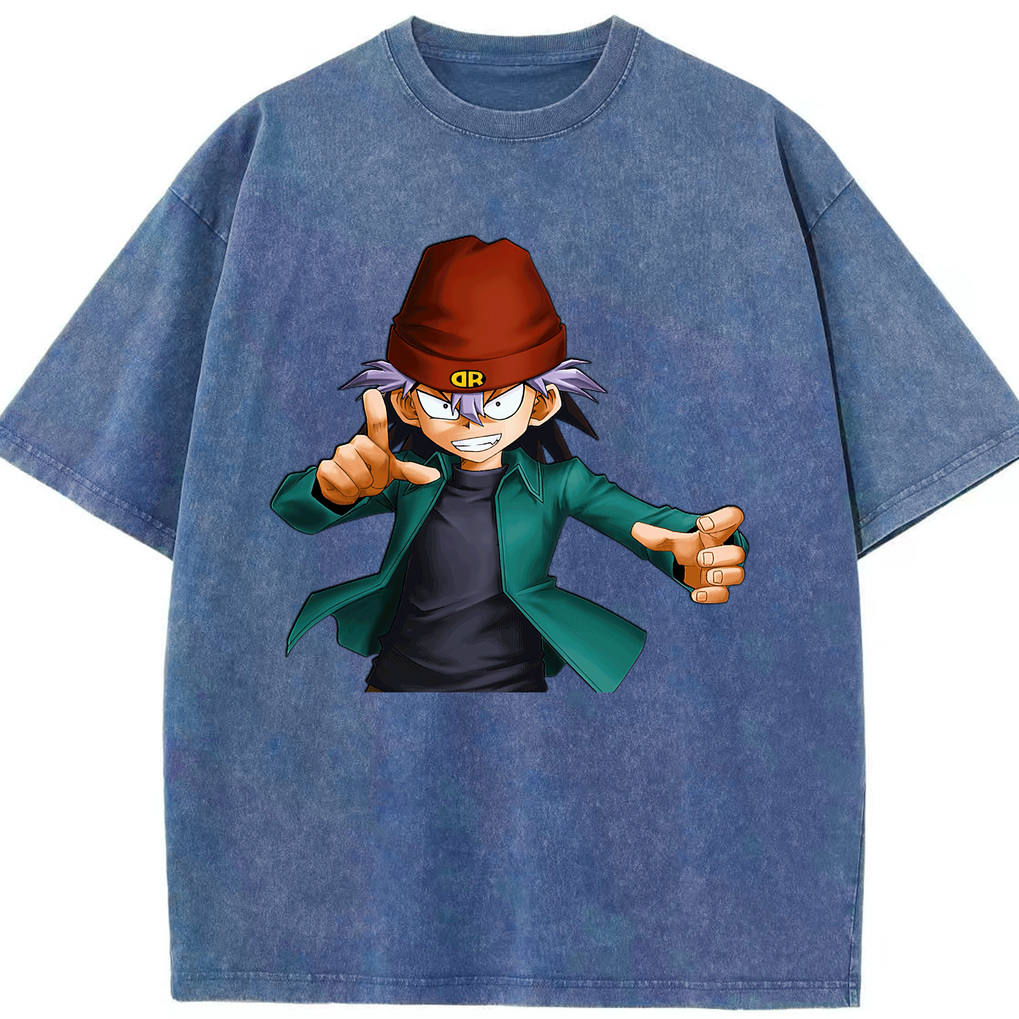 （画像用） 遊☆戯☆王 Yu-Gi-Oh! 綿100% ヴィンテージ風 半袖Tシャツ（フロントプリント）