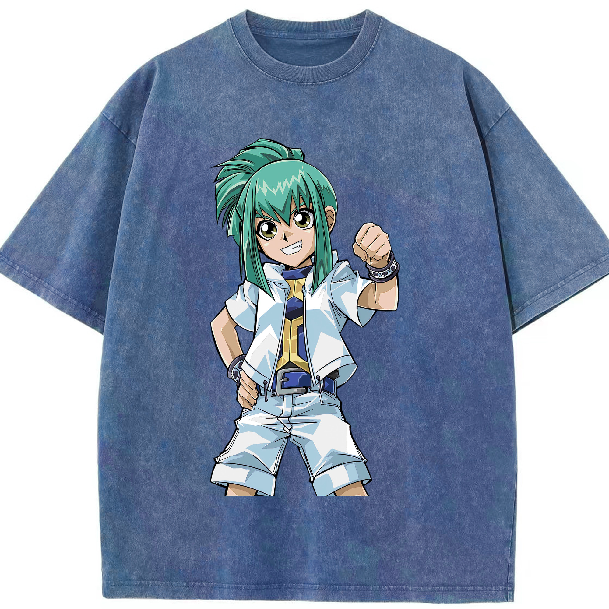 （画像用） 遊☆戯☆王 Yu-Gi-Oh! 綿100% ヴィンテージ風 半袖Tシャツ（フロントプリント）