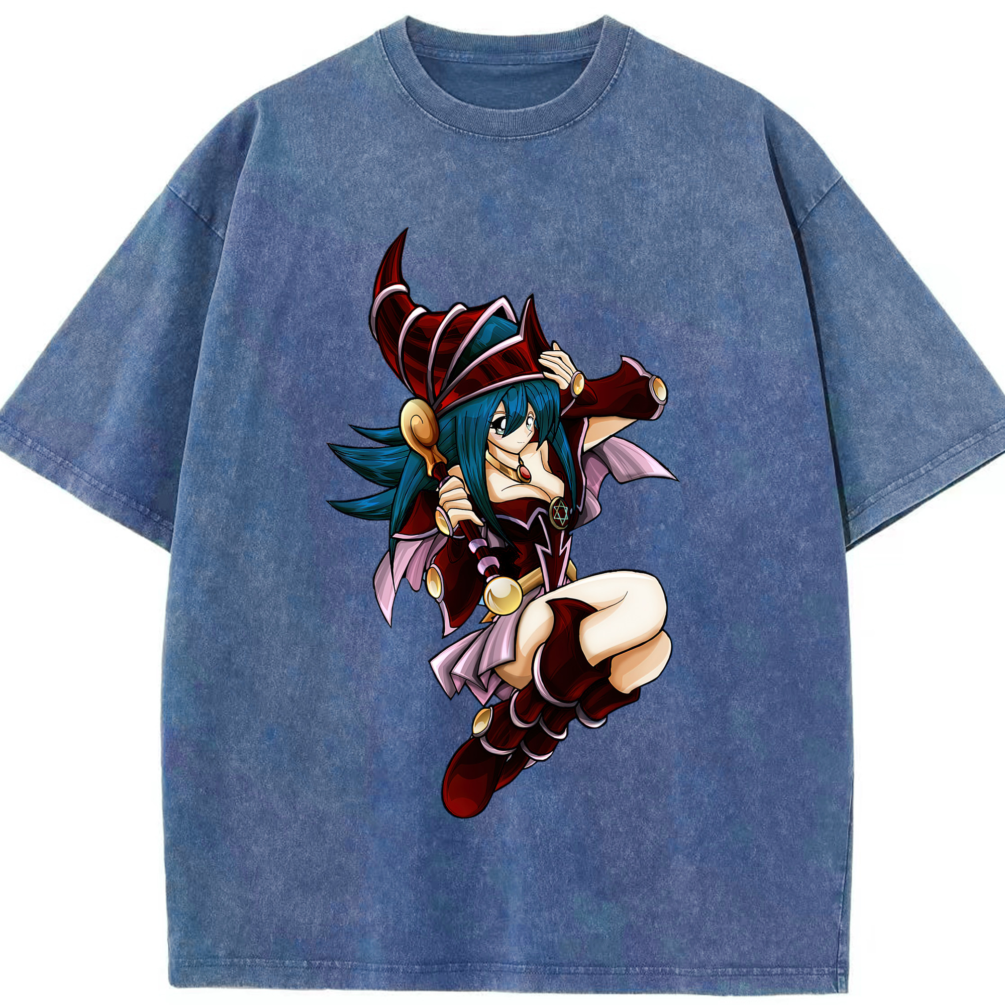 （画像用） 遊☆戯☆王 Yu-Gi-Oh! 綿100% ヴィンテージ風 半袖Tシャツ（フロントプリント）