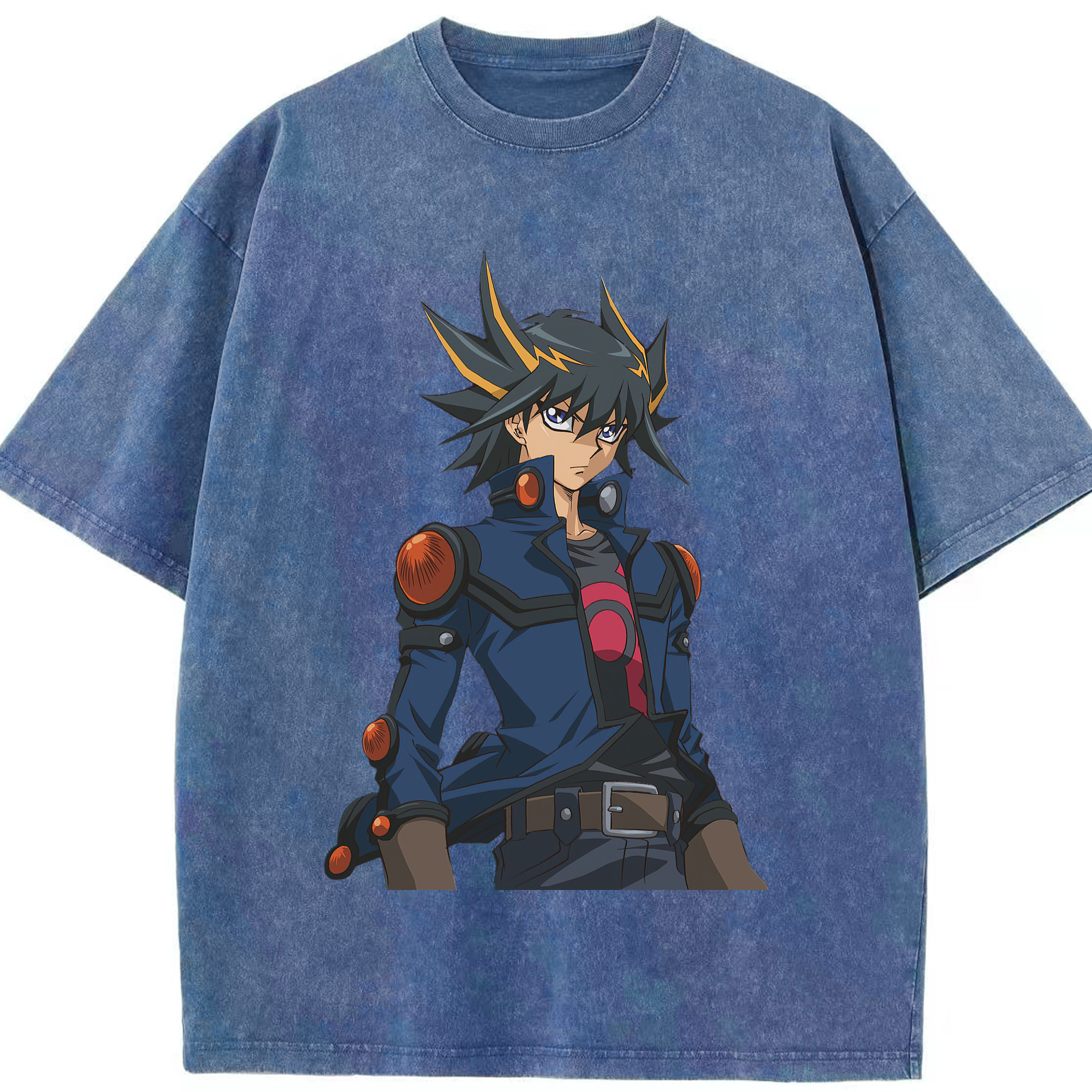 （画像用） 遊☆戯☆王 Yu-Gi-Oh! 綿100% ヴィンテージ風 半袖Tシャツ（フロントプリント）