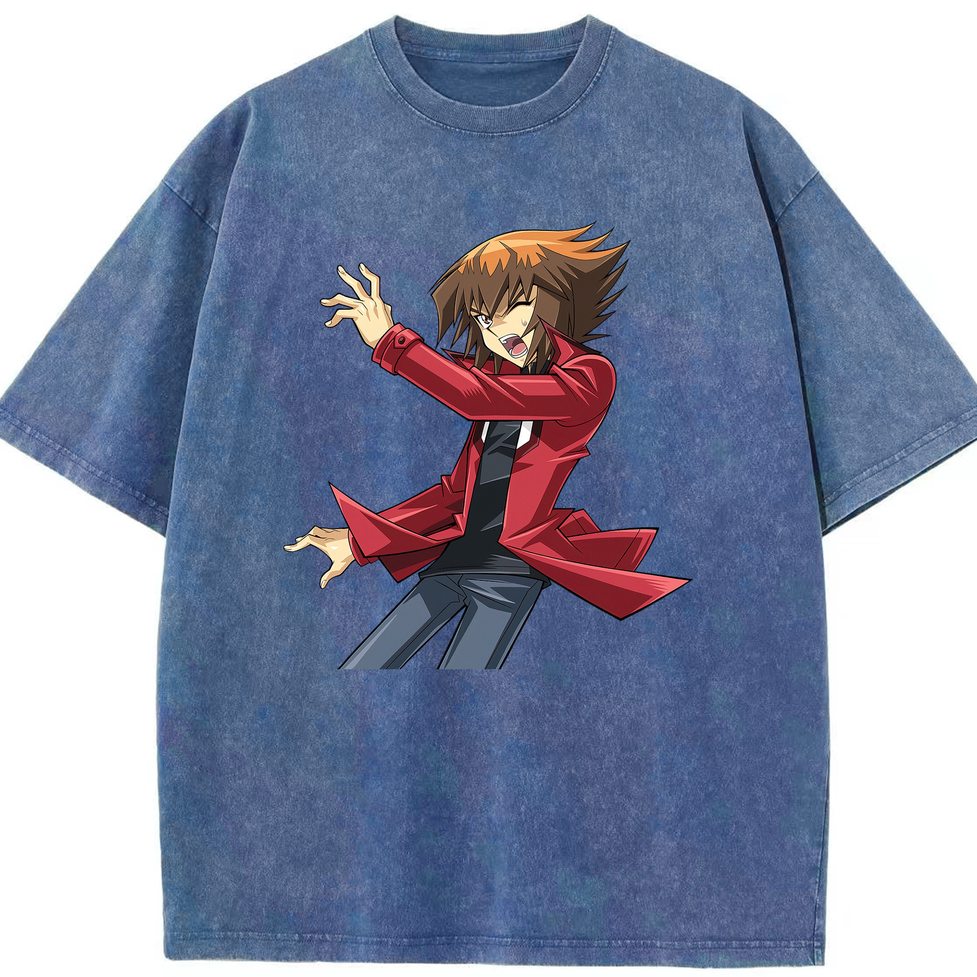 （画像用） 遊☆戯☆王 Yu-Gi-Oh! 綿100% ヴィンテージ風 半袖Tシャツ（フロントプリント）