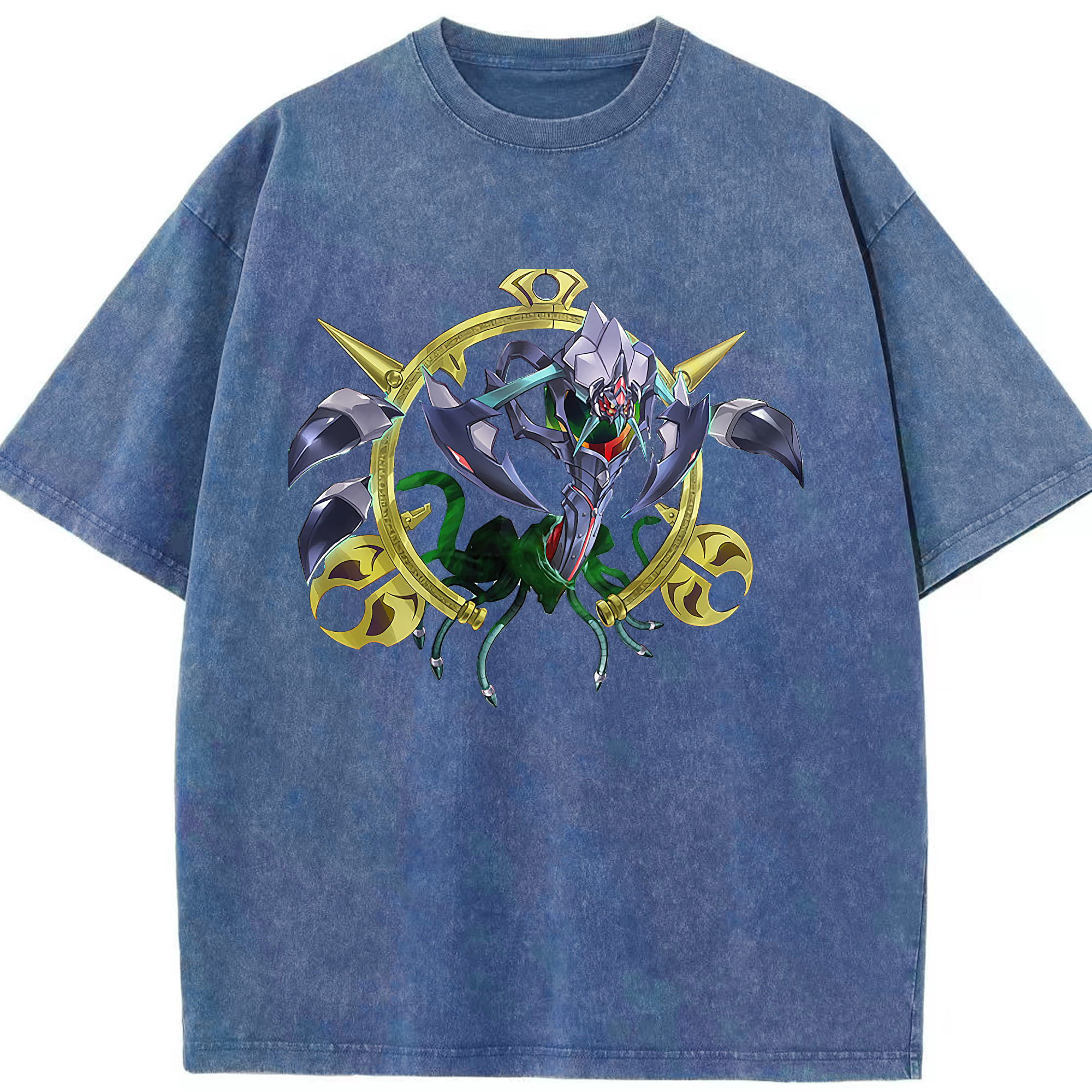 （画像用） 遊☆戯☆王 Yu-Gi-Oh! 綿100% ヴィンテージ風 半袖Tシャツ（フロントプリント）