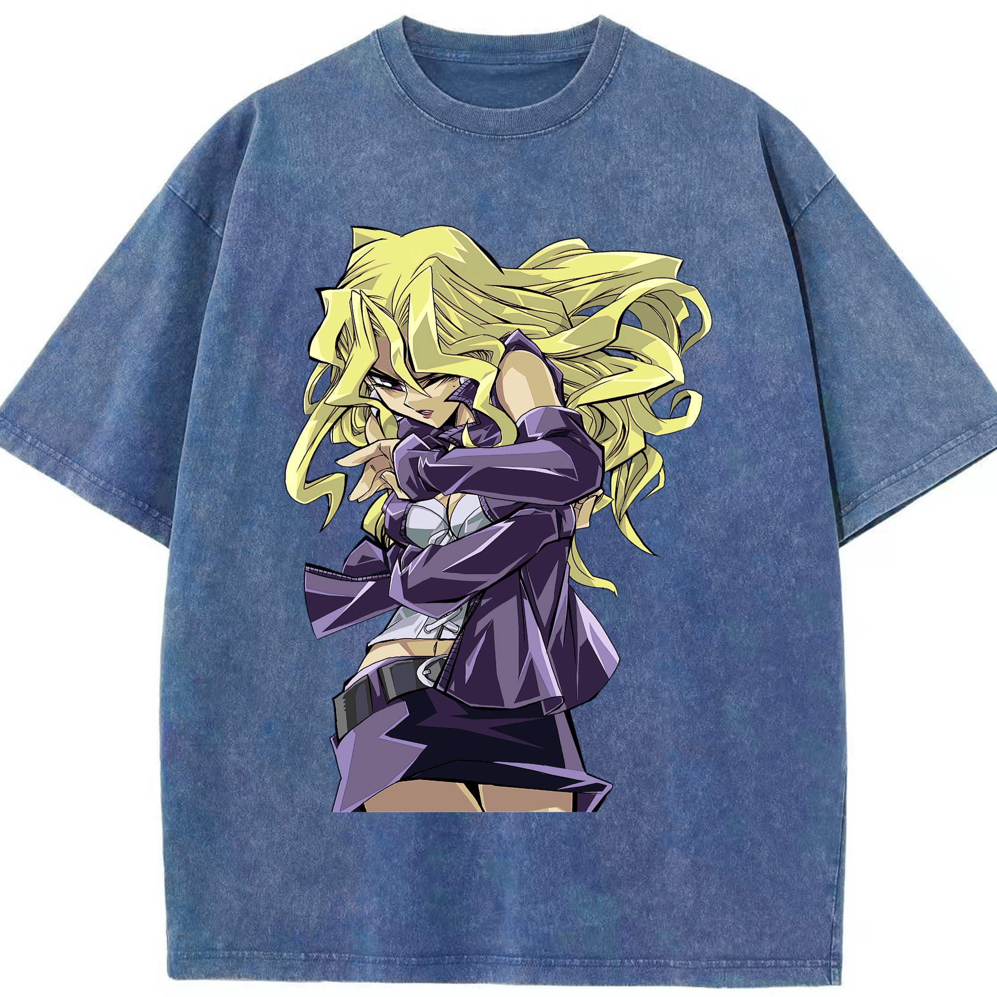 （画像用） 遊☆戯☆王 Yu-Gi-Oh! 綿100% ヴィンテージ風 半袖Tシャツ（フロントプリント）