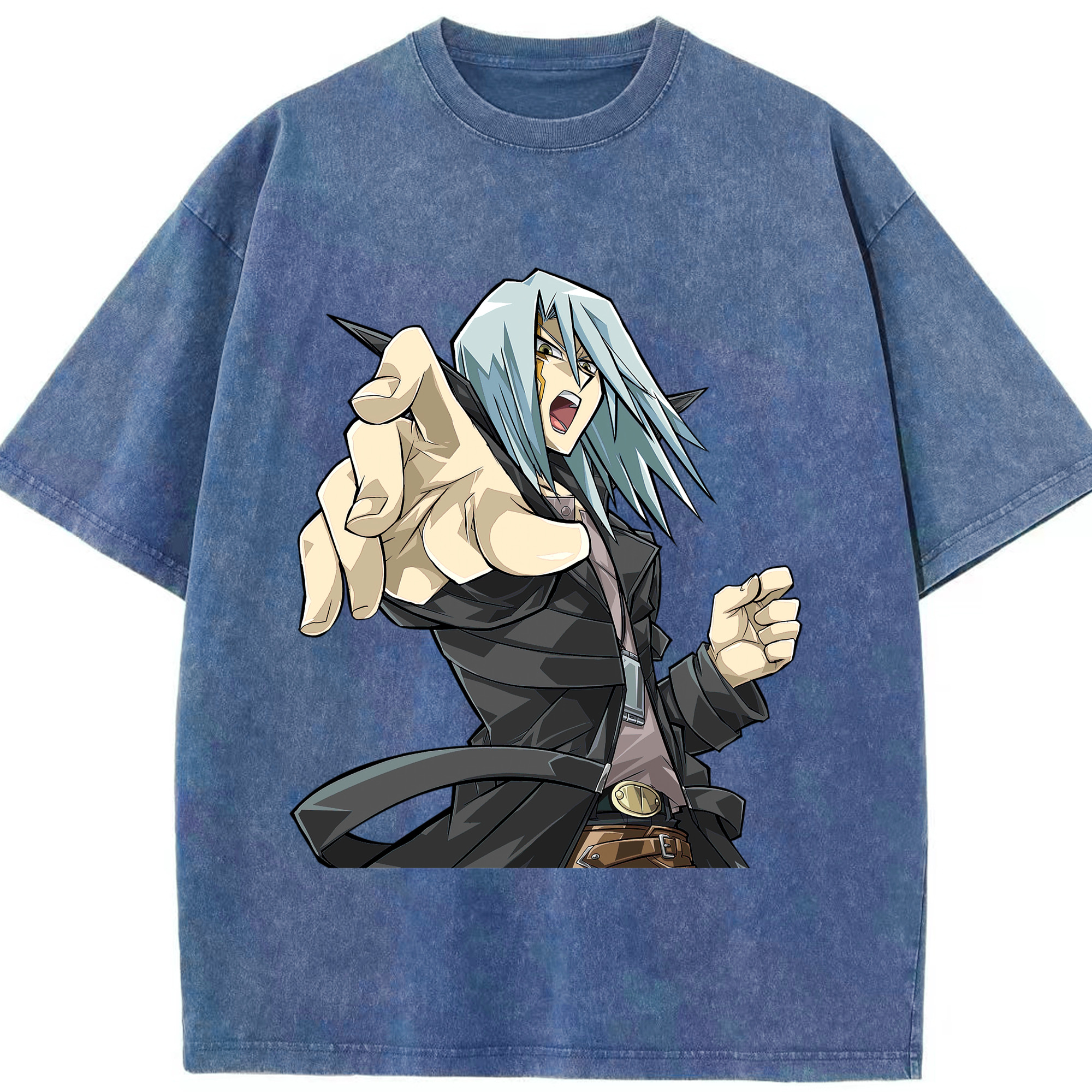 （画像用） 遊☆戯☆王 Yu-Gi-Oh! 綿100% ヴィンテージ風 半袖Tシャツ（フロントプリント）