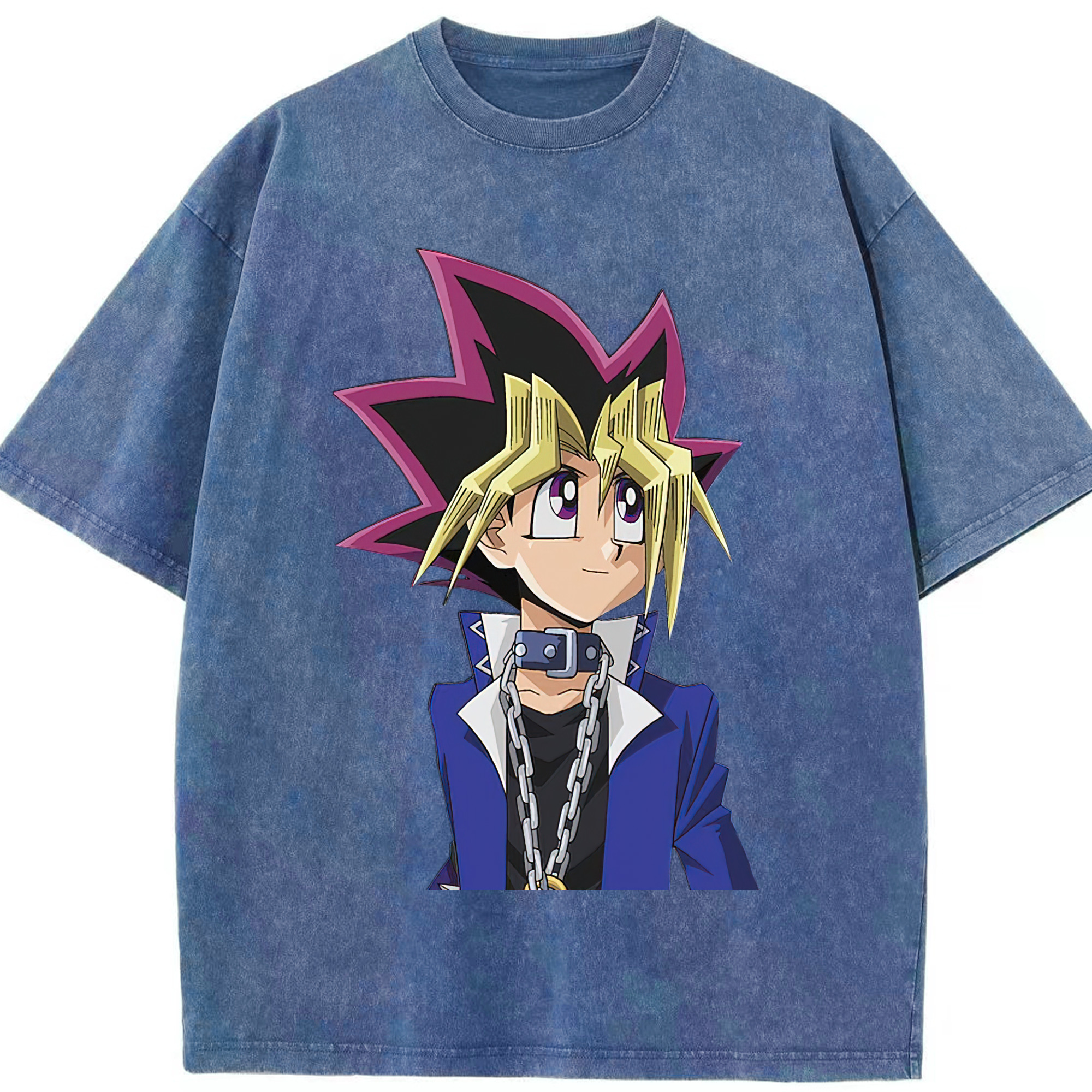 （画像用） 遊☆戯☆王 Yu-Gi-Oh! 綿100% ヴィンテージ風 半袖Tシャツ（フロントプリント）