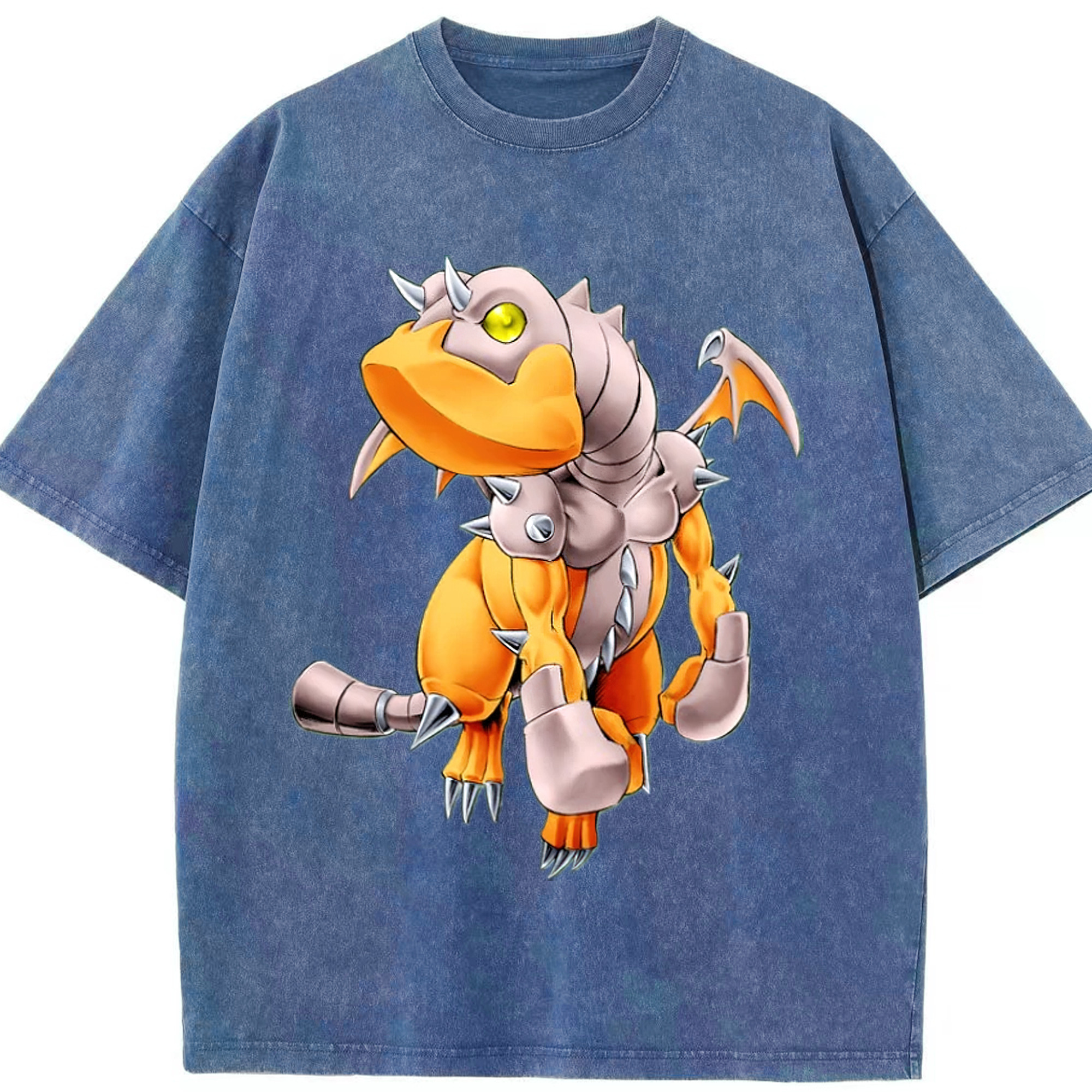 （画像用） 遊☆戯☆王 Yu-Gi-Oh! 綿100% ヴィンテージ風 半袖Tシャツ（フロントプリント）