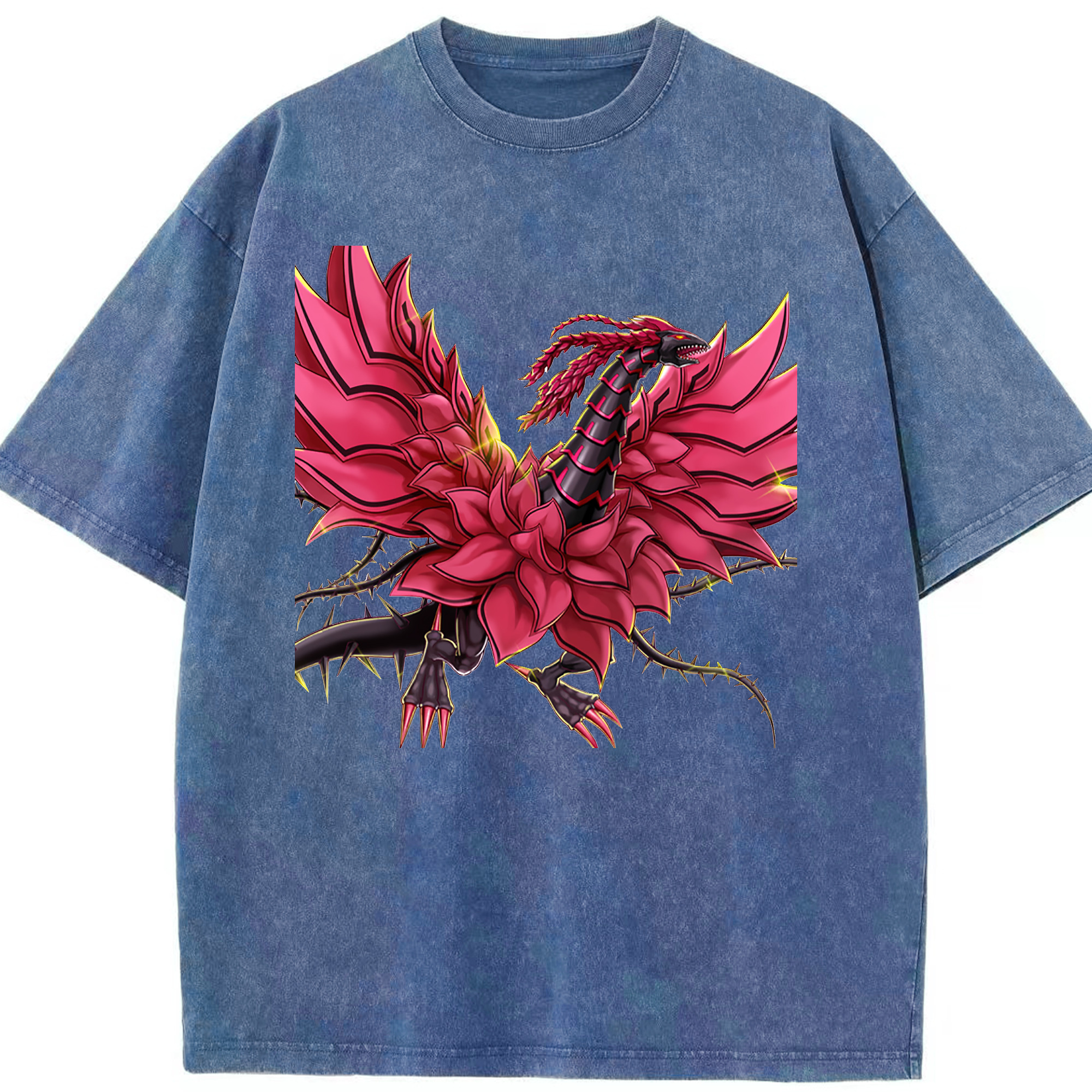 （画像用） 遊☆戯☆王 Yu-Gi-Oh! 綿100% ヴィンテージ風 半袖Tシャツ（フロントプリント）