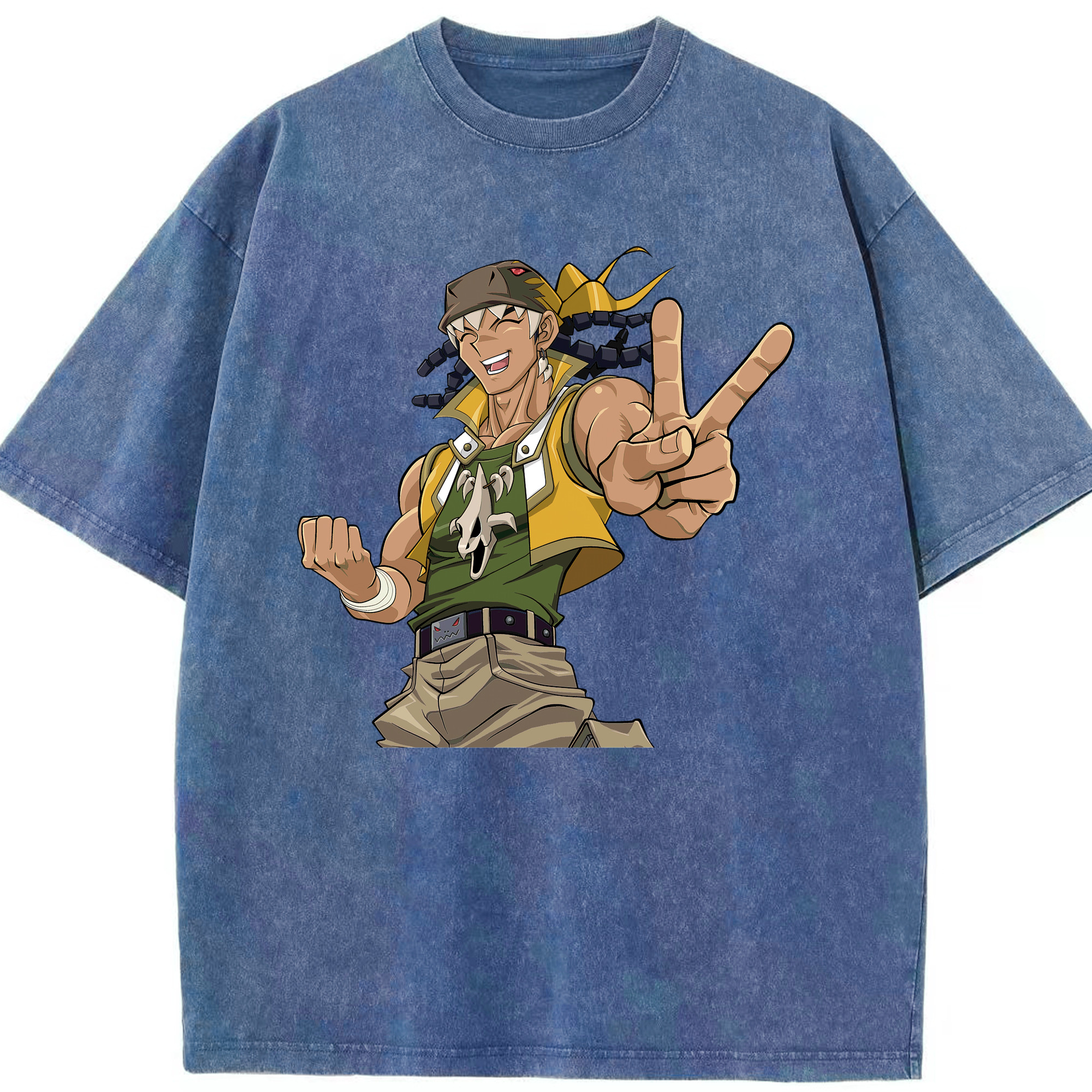 （画像用） 遊☆戯☆王 Yu-Gi-Oh! 綿100% ヴィンテージ風 半袖Tシャツ（フロントプリント）