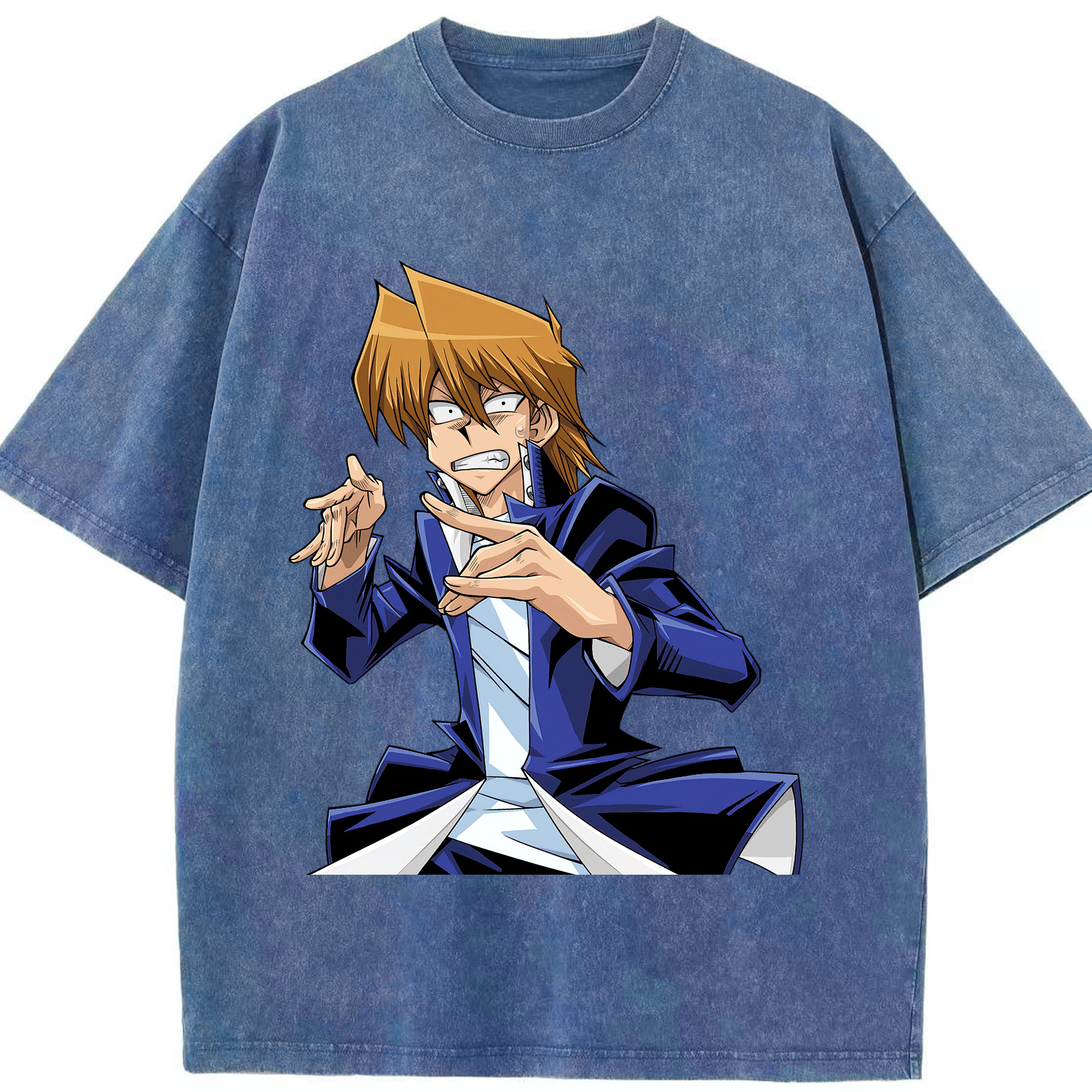 （画像用） 遊☆戯☆王 Yu-Gi-Oh! 綿100% ヴィンテージ風 半袖Tシャツ（フロントプリント）