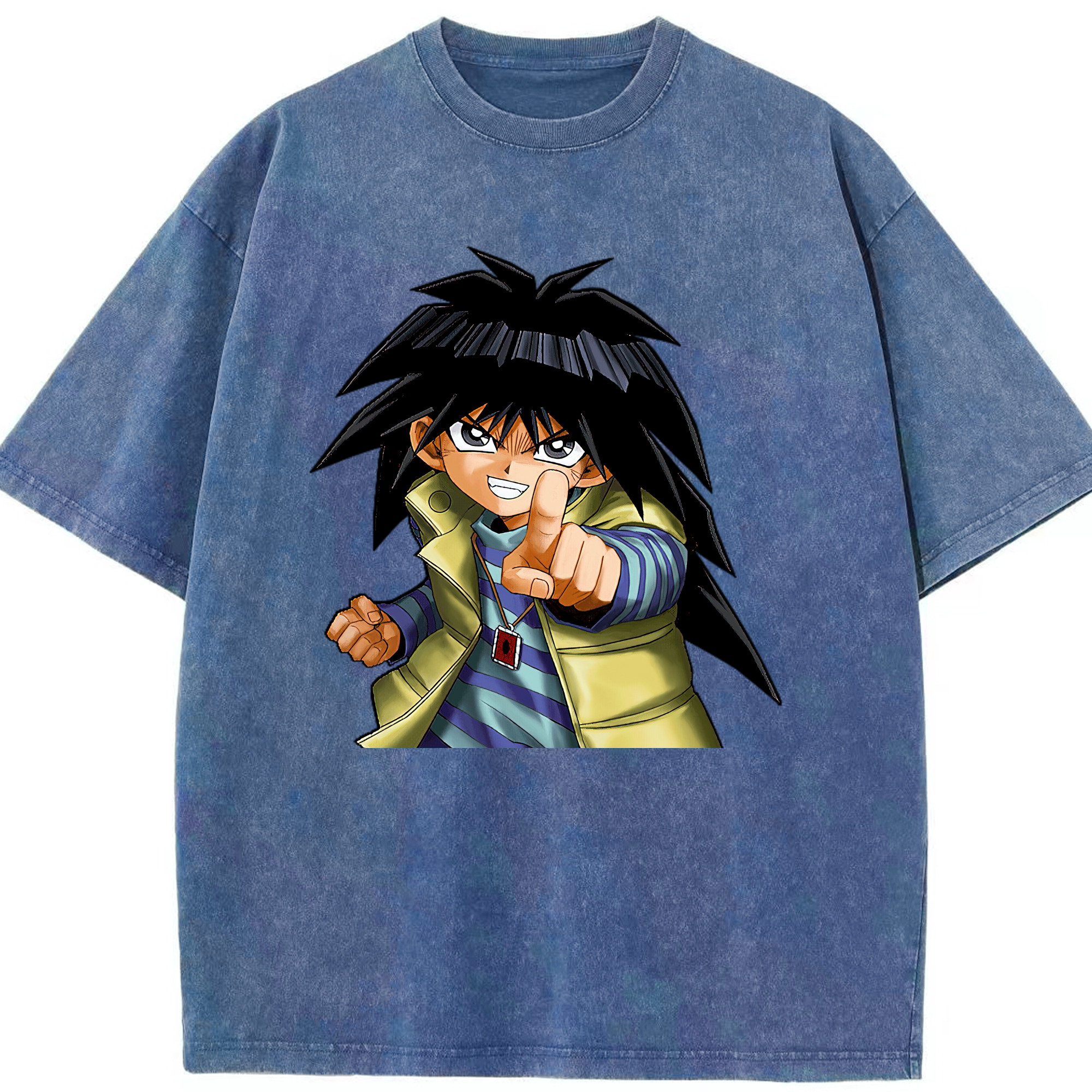（画像用） 遊☆戯☆王 Yu-Gi-Oh! 綿100% ヴィンテージ風 半袖Tシャツ（フロントプリント）