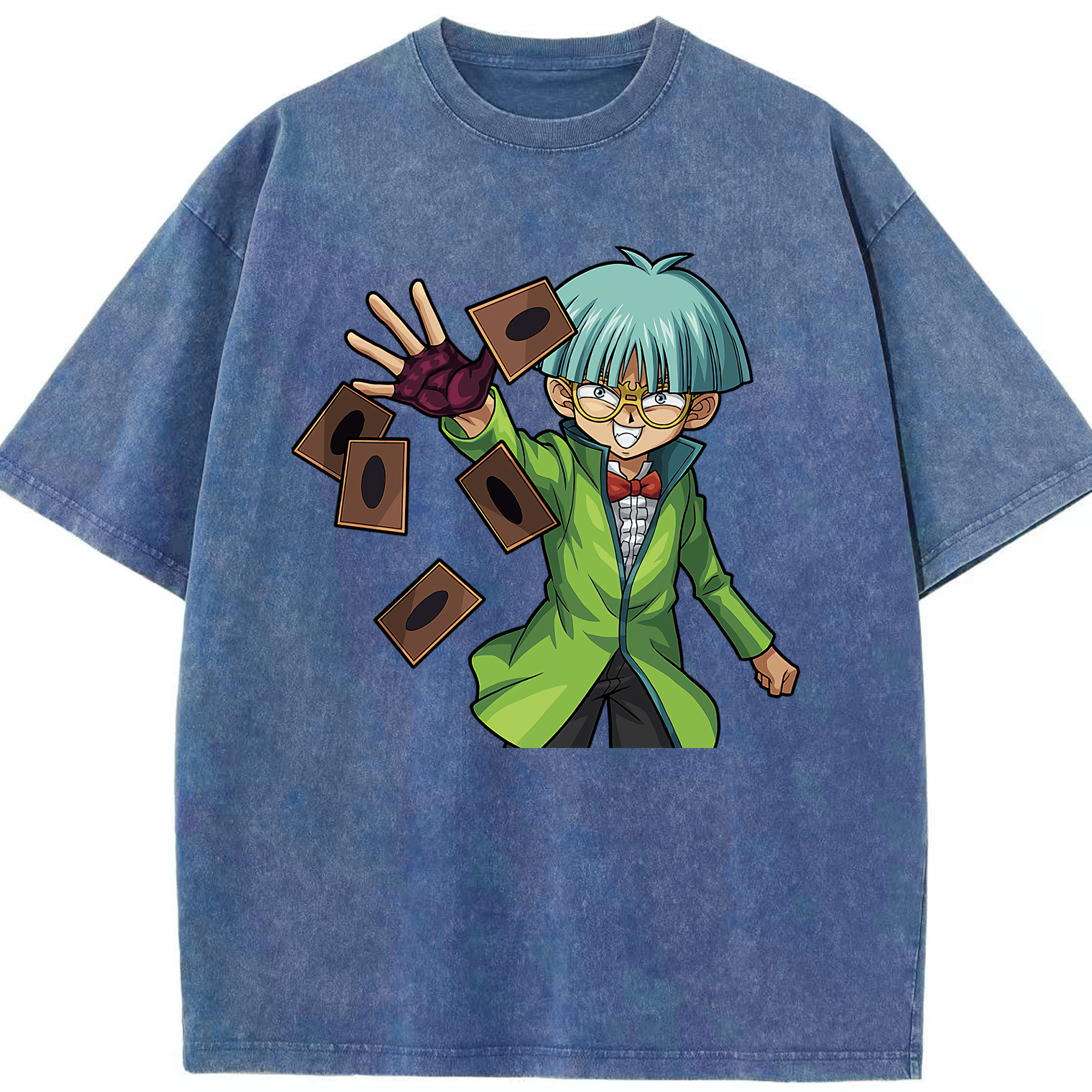 （画像用） 遊☆戯☆王 Yu-Gi-Oh! 綿100% ヴィンテージ風 半袖Tシャツ（フロントプリント）