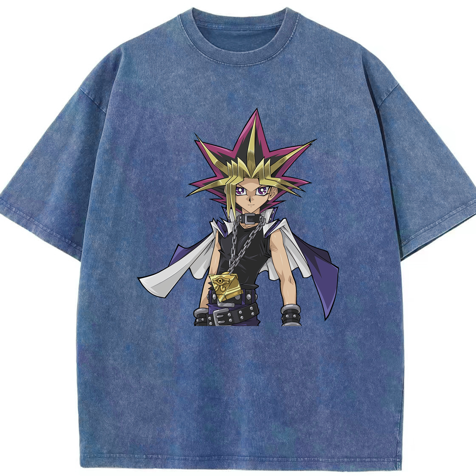 （画像用） 遊☆戯☆王 Yu-Gi-Oh! 綿100% ヴィンテージ風 半袖Tシャツ（フロントプリント）