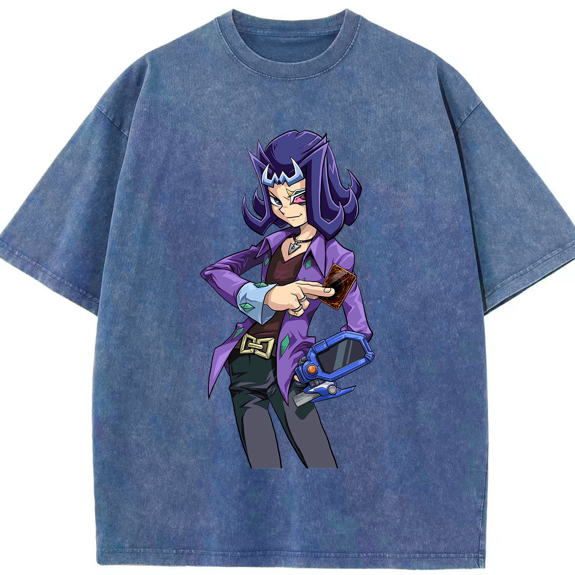 （画像用） 遊☆戯☆王 Yu-Gi-Oh! 綿100% ヴィンテージ風 半袖Tシャツ（フロントプリント）