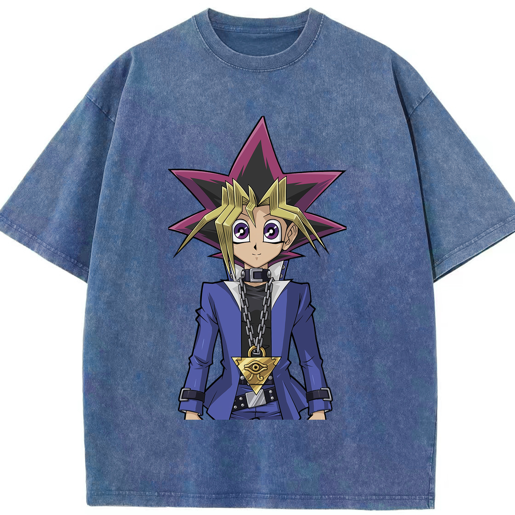 （画像用） 遊☆戯☆王 Yu-Gi-Oh! 綿100% ヴィンテージ風 半袖Tシャツ（フロントプリント）