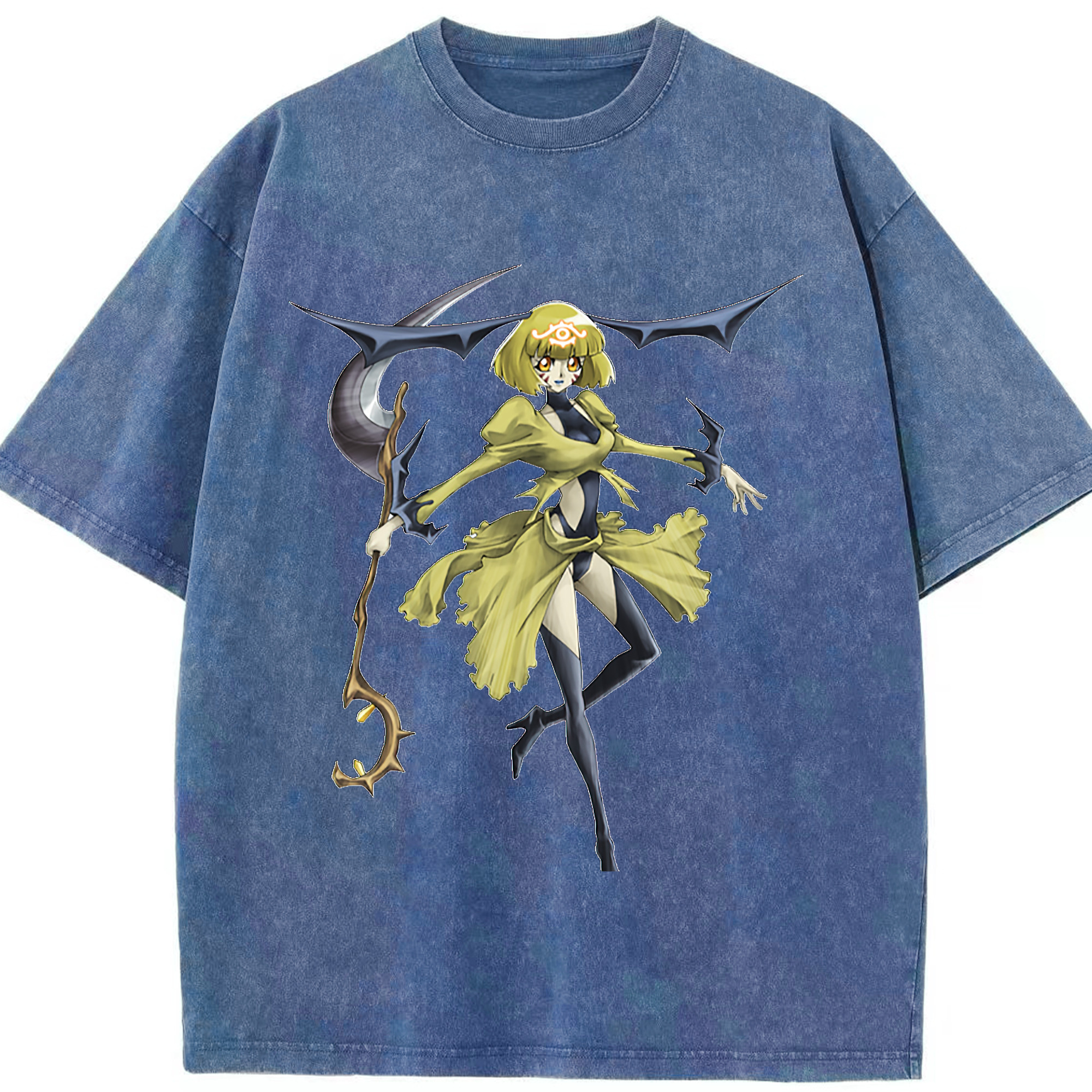 （画像用） 遊☆戯☆王 Yu-Gi-Oh! 綿100% ヴィンテージ風 半袖Tシャツ（フロントプリント）