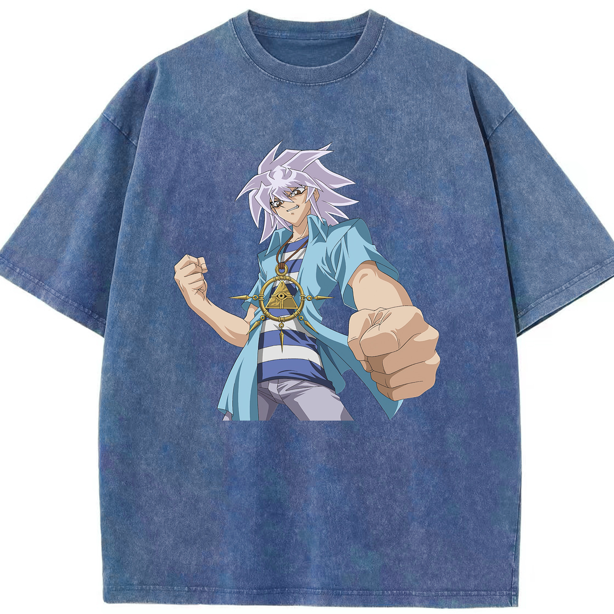 （画像用） 遊☆戯☆王 Yu-Gi-Oh! 綿100% ヴィンテージ風 半袖Tシャツ（フロントプリント）