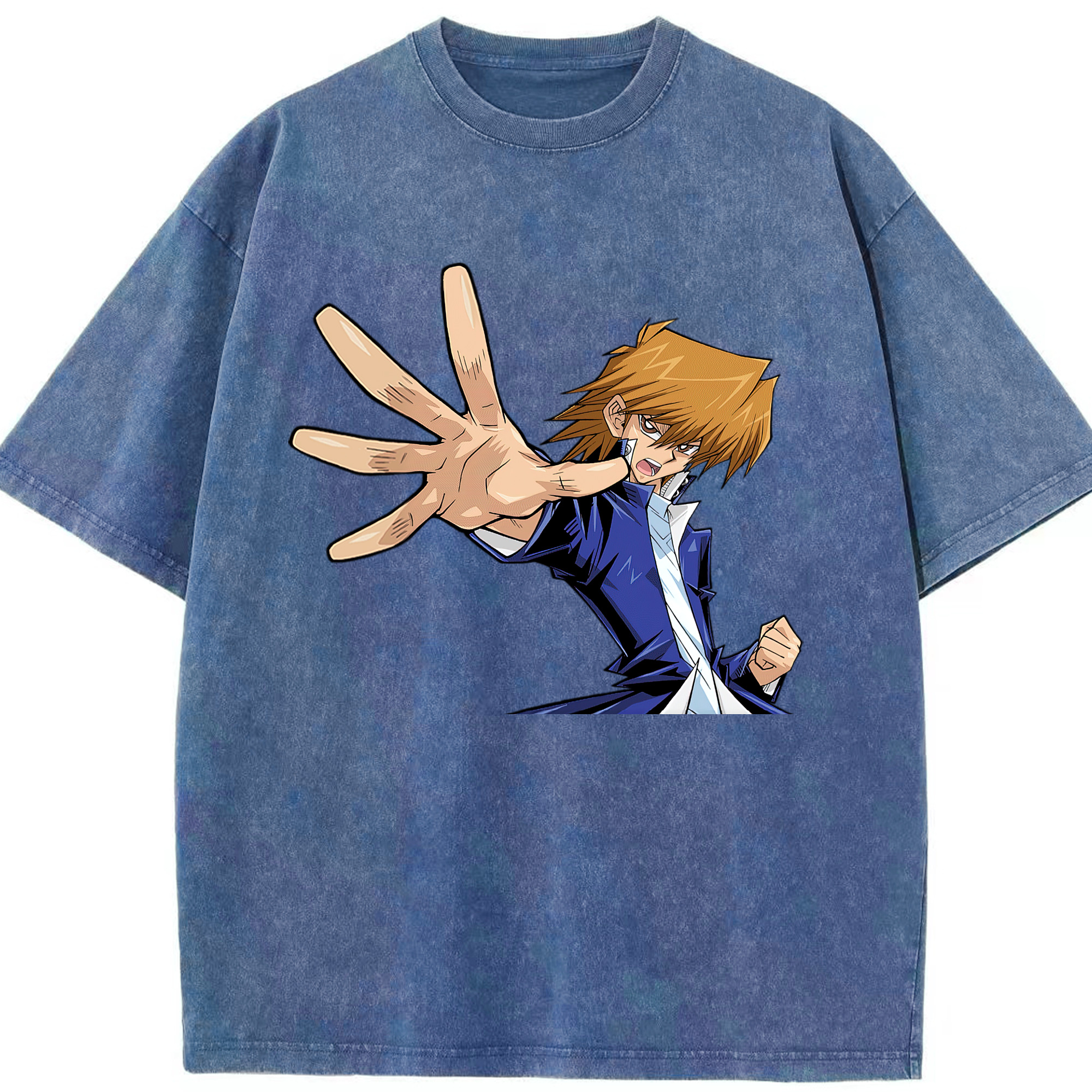 （画像用） 遊☆戯☆王 Yu-Gi-Oh! 綿100% ヴィンテージ風 半袖Tシャツ（フロントプリント）