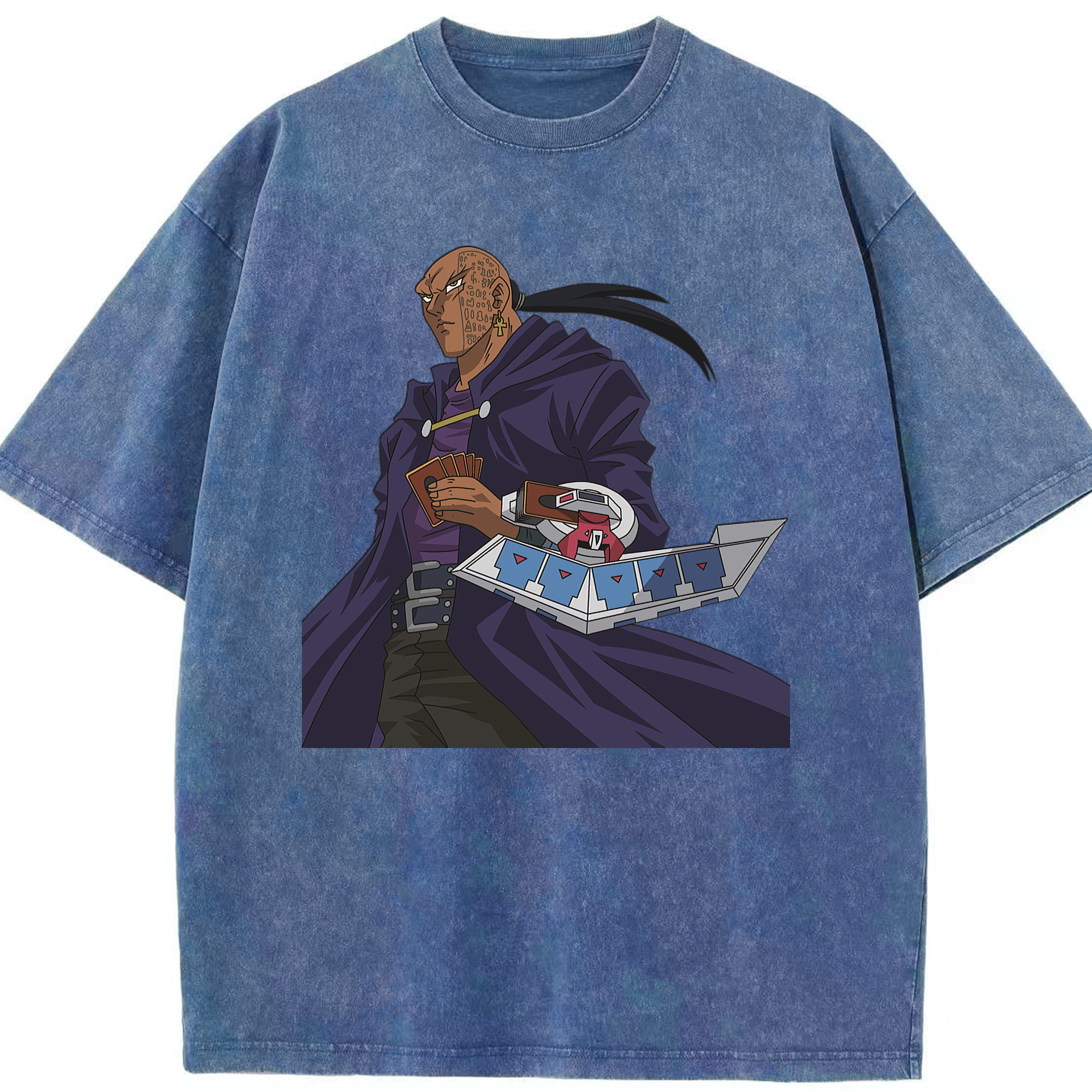 （画像用） 遊☆戯☆王 Yu-Gi-Oh! 綿100% ヴィンテージ風 半袖Tシャツ（フロントプリント）