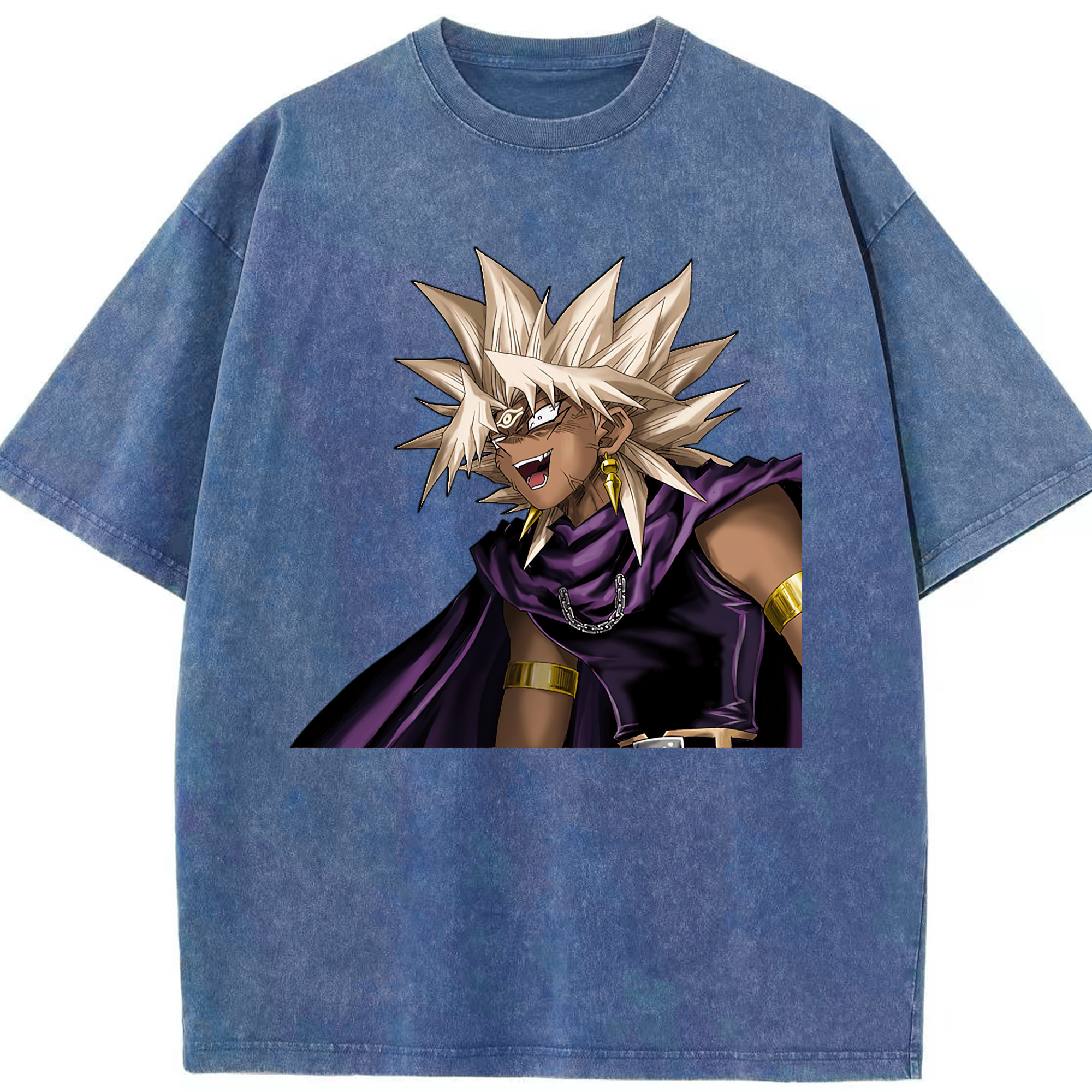 （画像用） 遊☆戯☆王 Yu-Gi-Oh! 綿100% ヴィンテージ風 半袖Tシャツ（フロントプリント）
