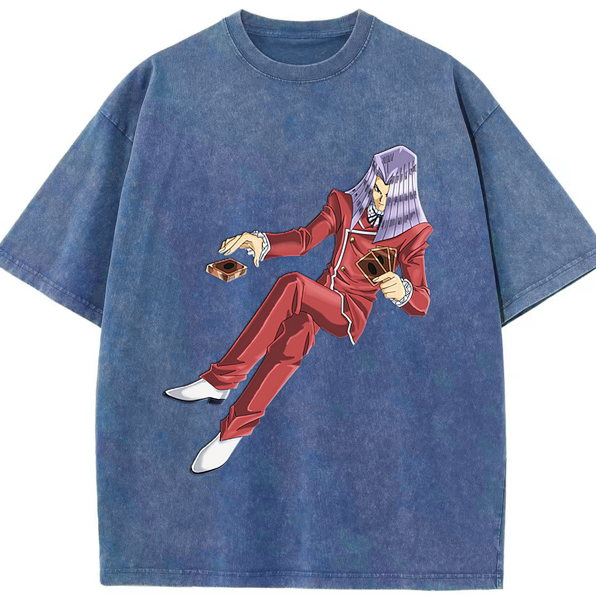 （画像用） 遊☆戯☆王 Yu-Gi-Oh! 綿100% ヴィンテージ風 半袖Tシャツ（フロントプリント）