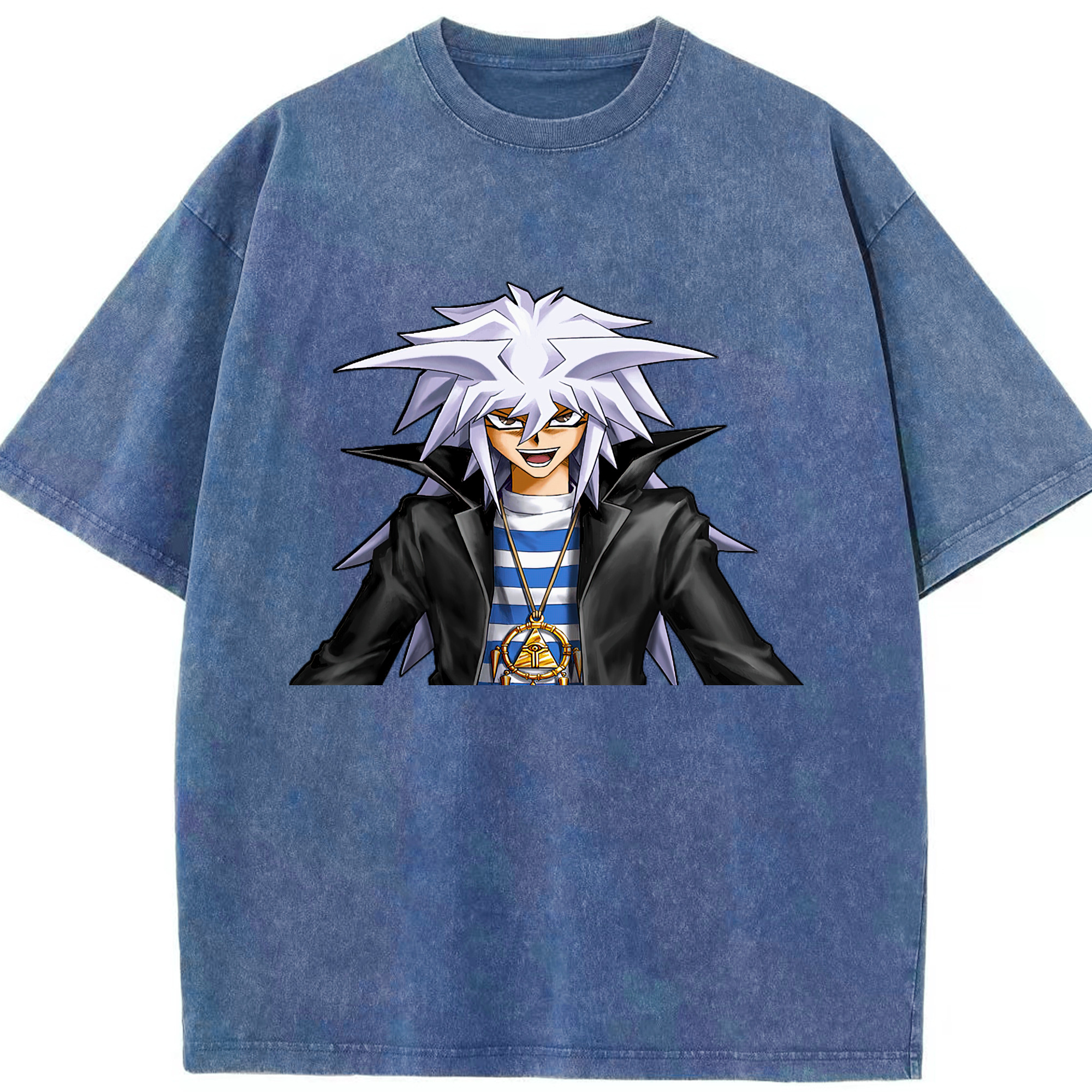 （画像用） 遊☆戯☆王 Yu-Gi-Oh! 綿100% ヴィンテージ風 半袖Tシャツ（フロントプリント）