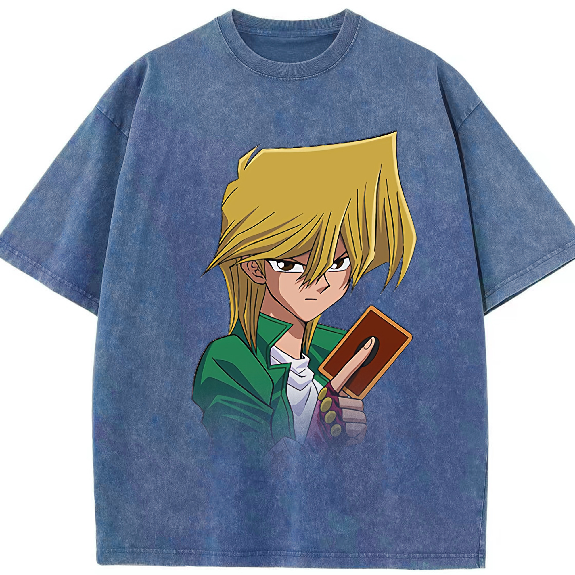 （画像用） 遊☆戯☆王 Yu-Gi-Oh! 綿100% ヴィンテージ風 半袖Tシャツ（フロントプリント）