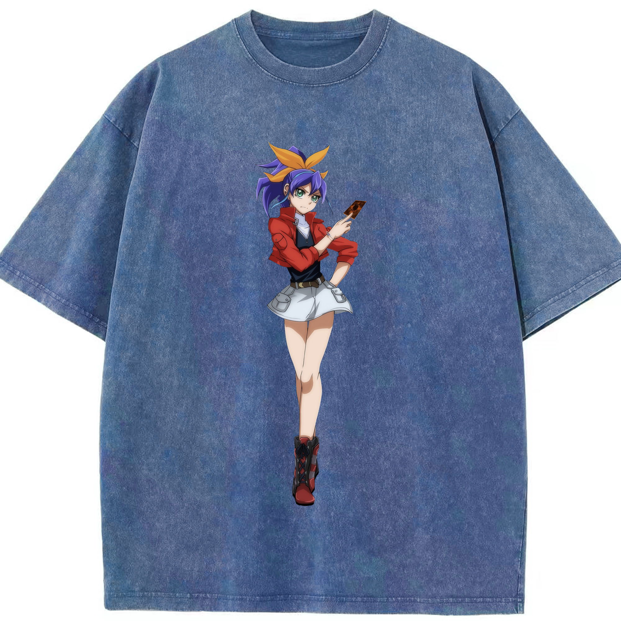 （画像用） 遊☆戯☆王 Yu-Gi-Oh! 綿100% ヴィンテージ風 半袖Tシャツ（フロントプリント）